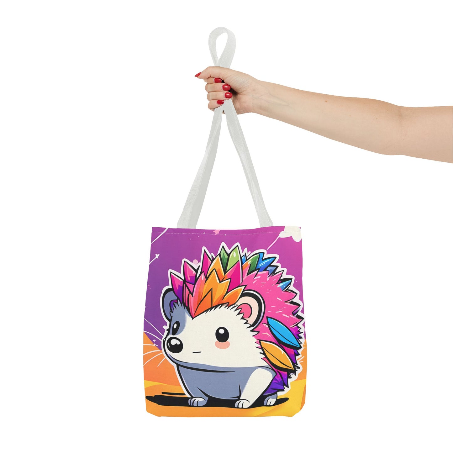 Rainbow Hedgehog Tote Bag