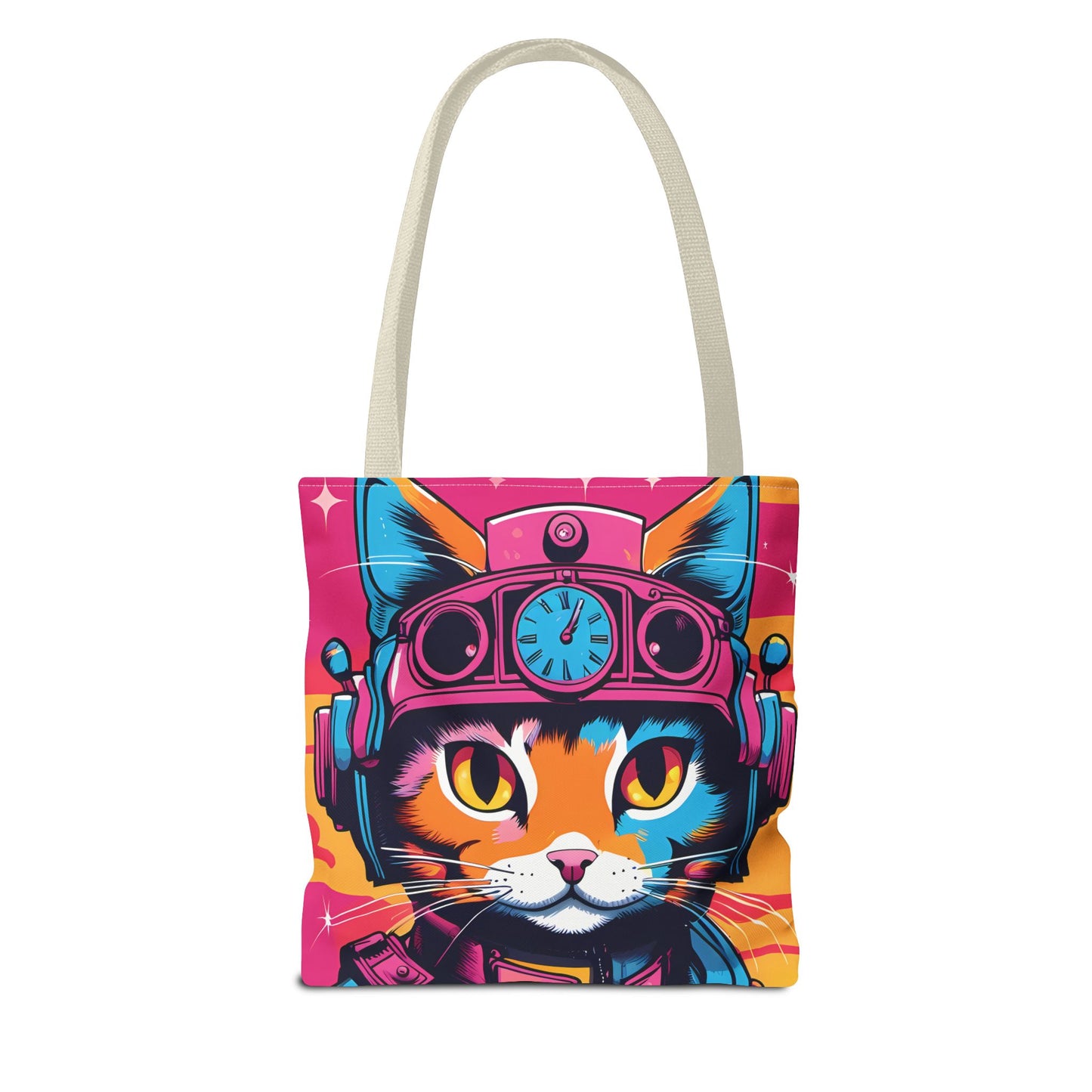 Futuristic Cat Tote Bag