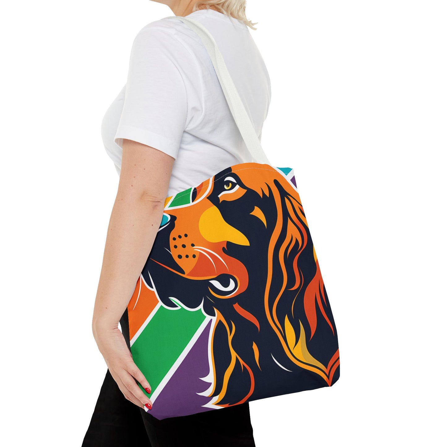 Colorful Irish Setter Tote Bag