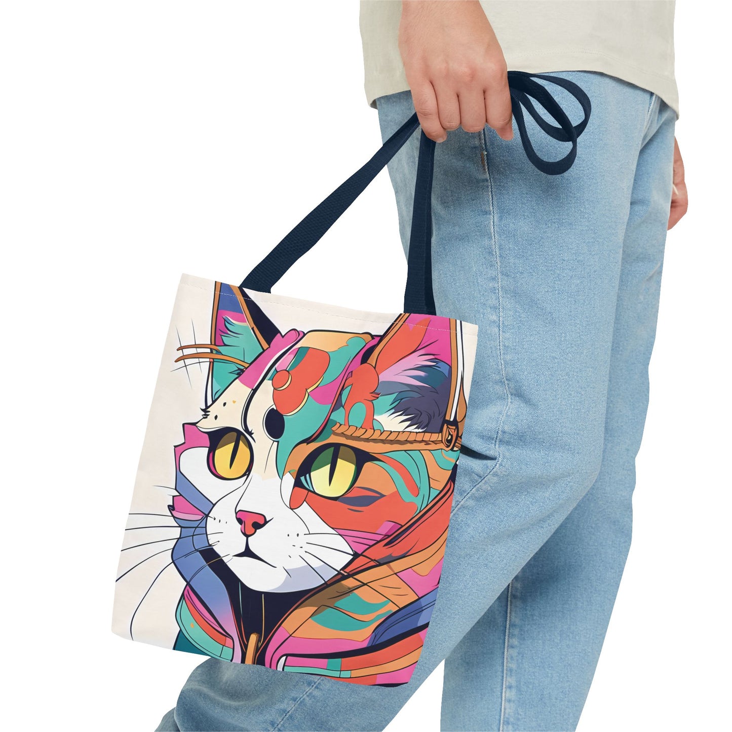 Abstract Feline Fantasy Tote Bag