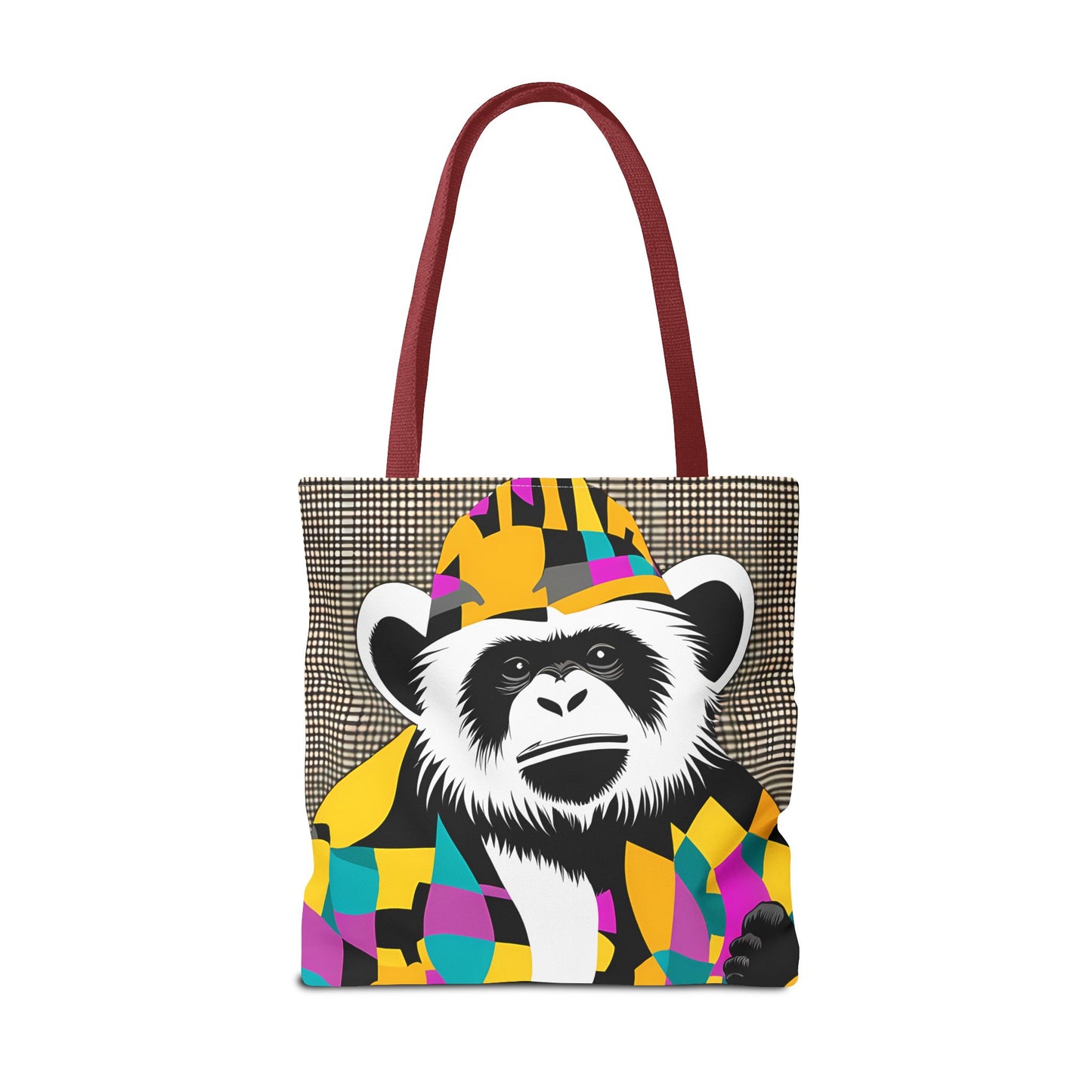 Geometric Monkey Tote Bag
