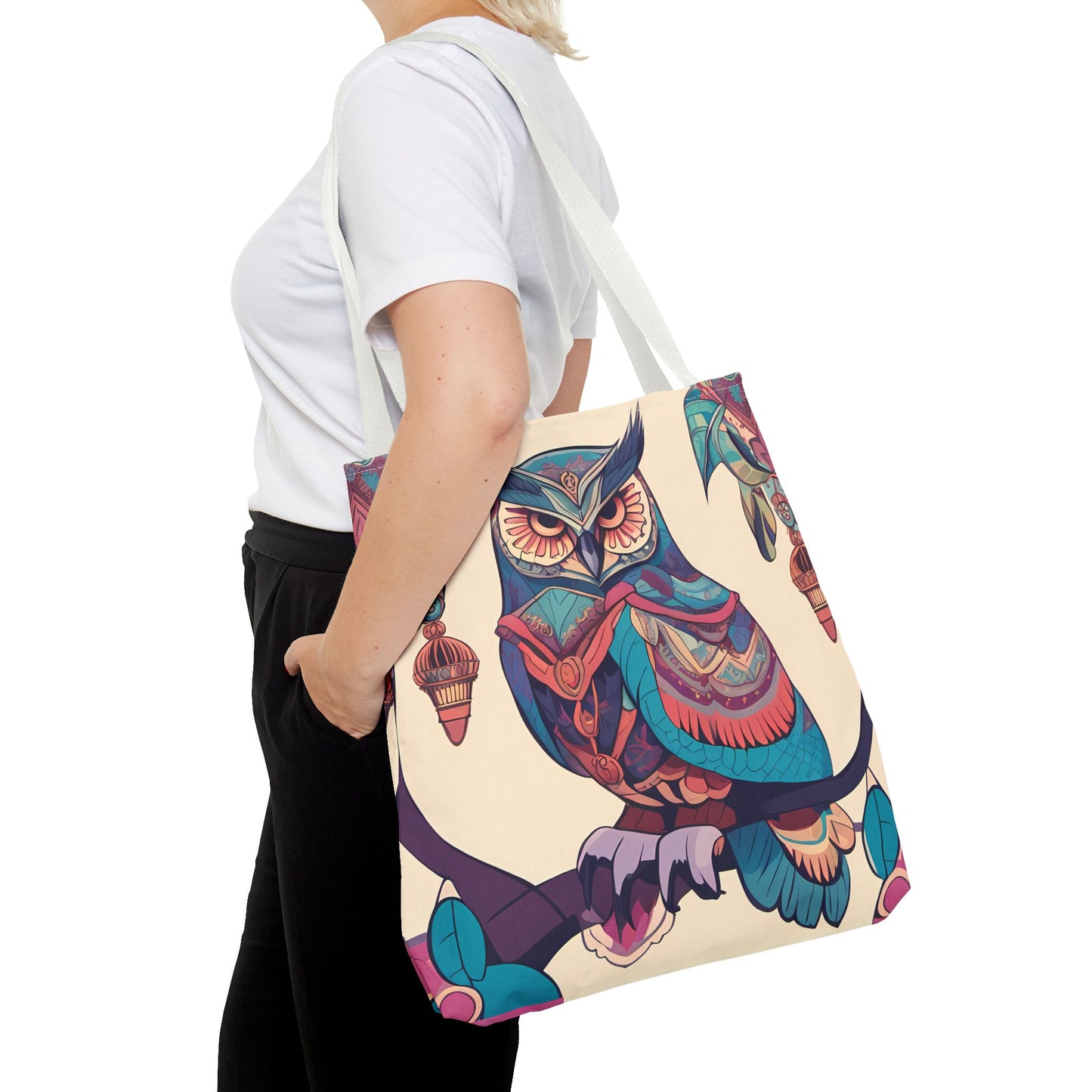 Bohemian Owl Tote Bag