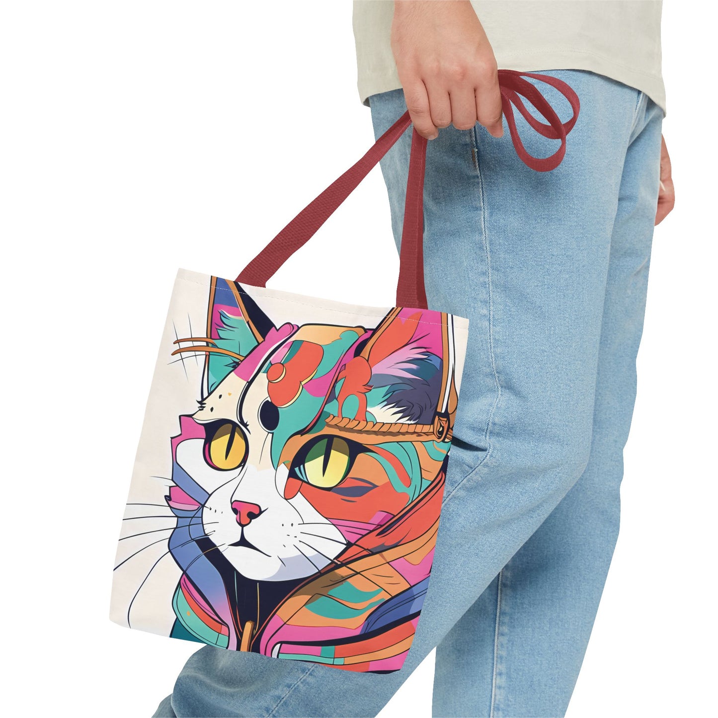 Abstract Feline Fantasy Tote Bag