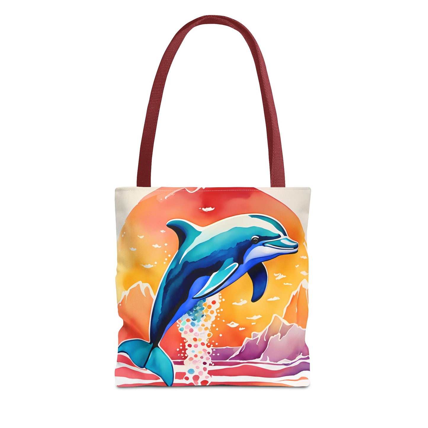 Sunset Dolphin Tote Bag