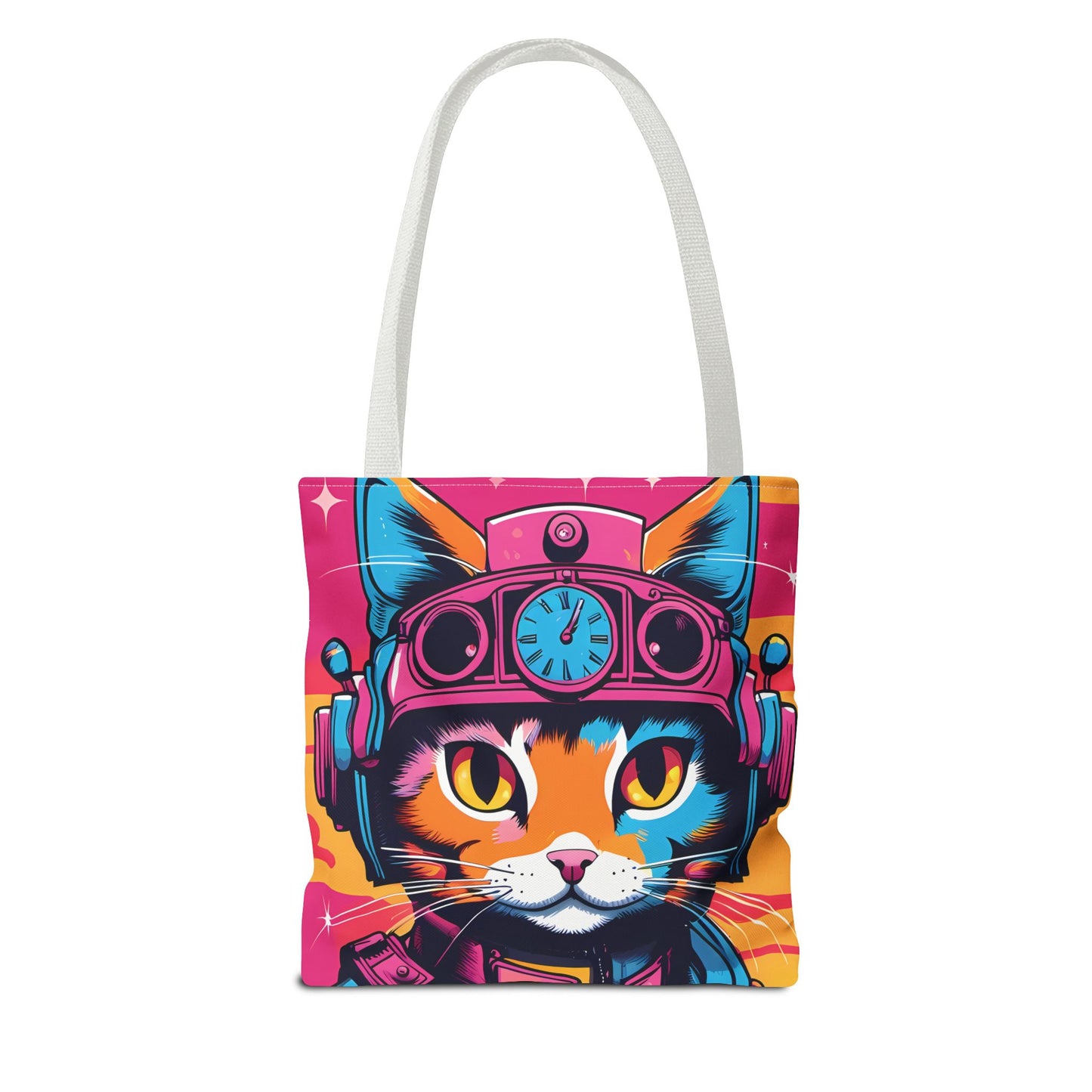 Futuristic Cat Tote Bag