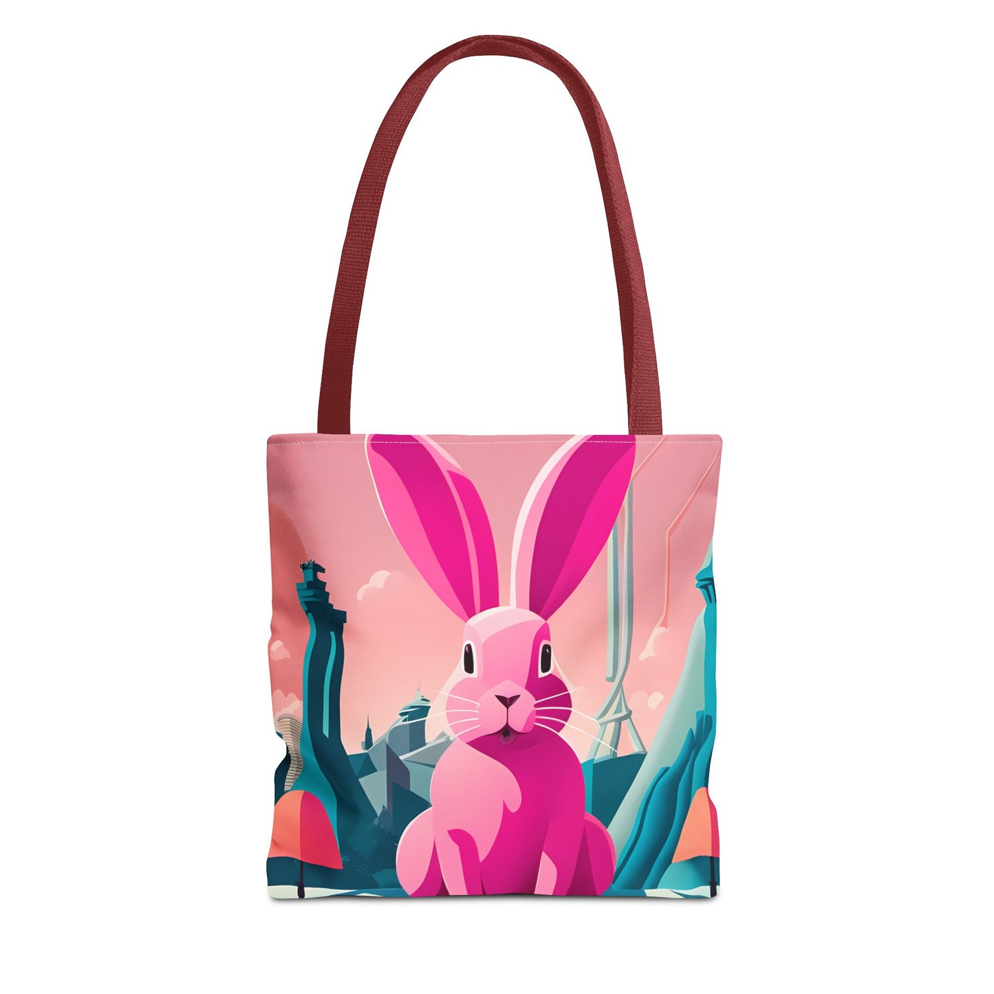 Urban Pink Rabbit Tote Bag