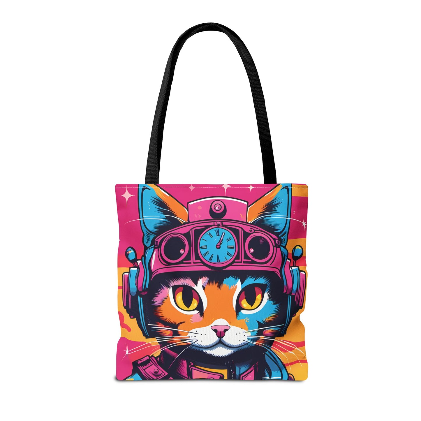 Futuristic Cat Tote Bag