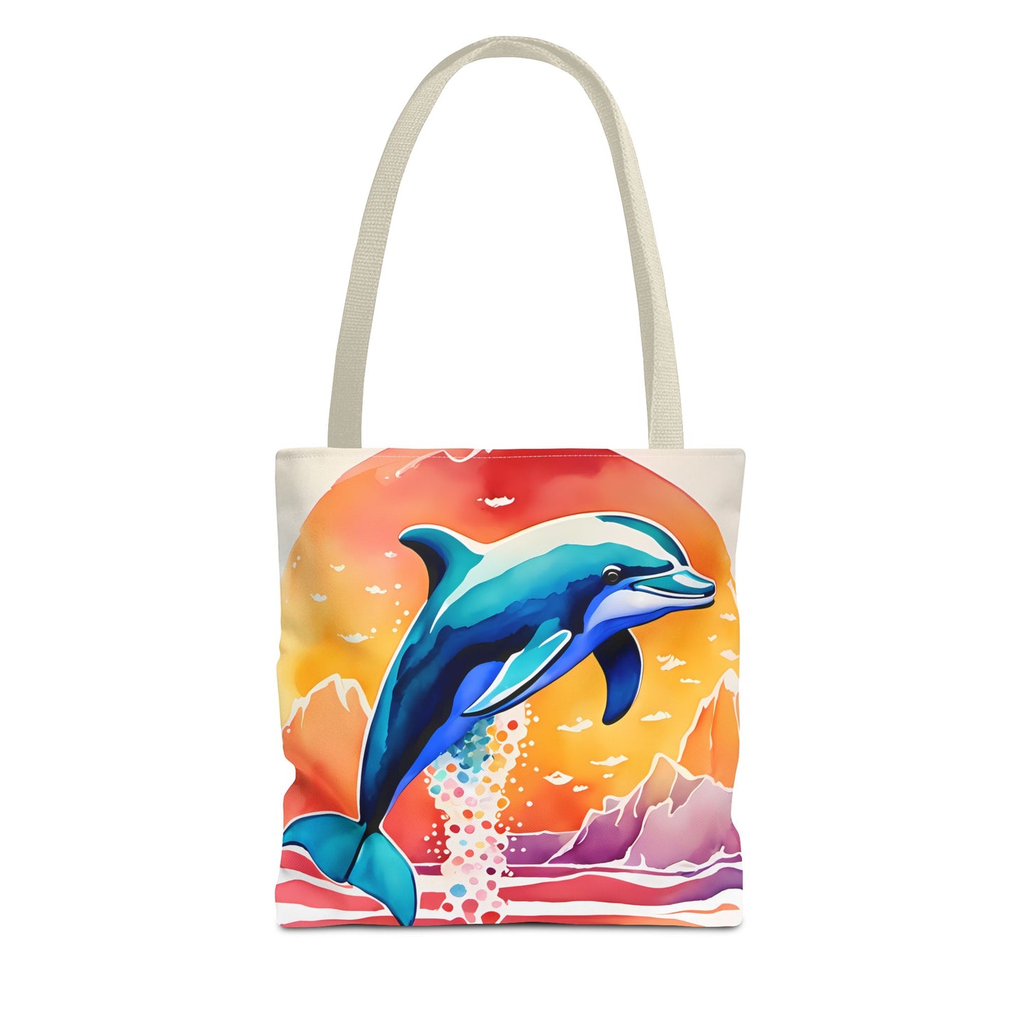 Sunset Dolphin Tote Bag