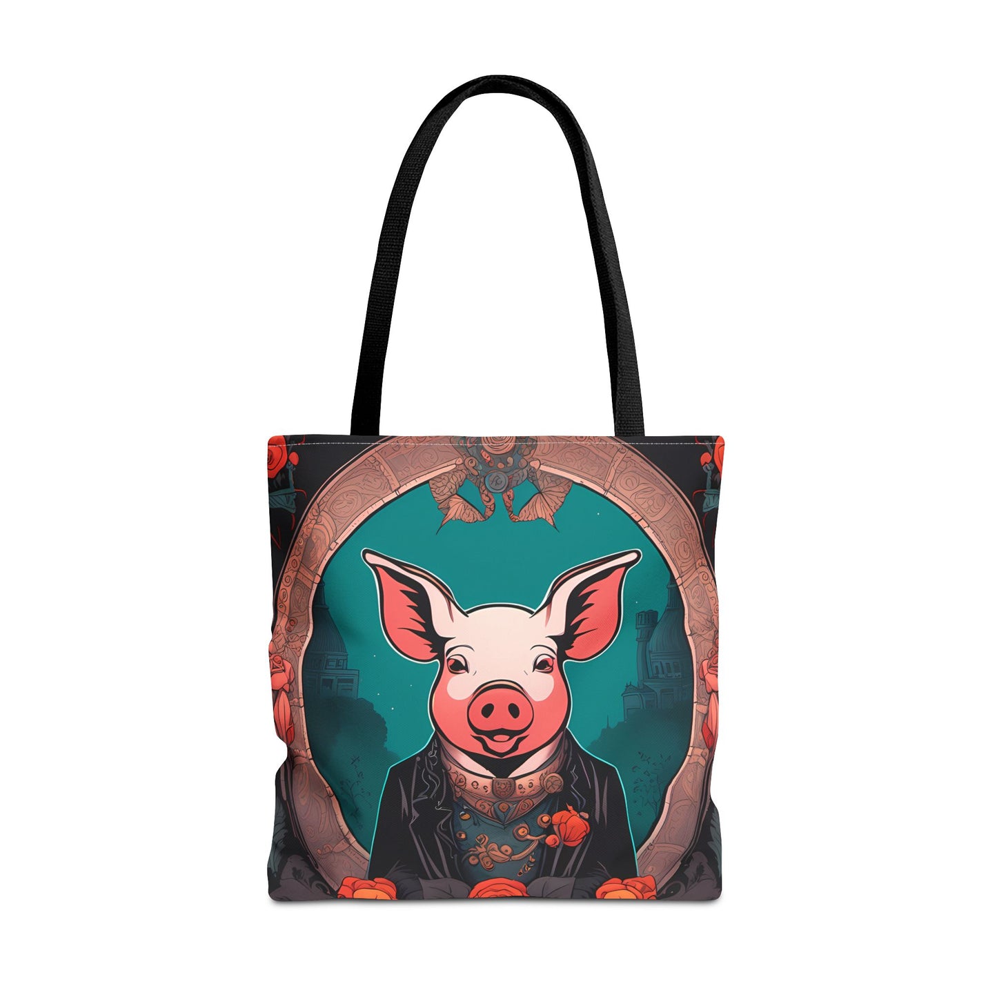 Charming Victorian Pig Tote Bag