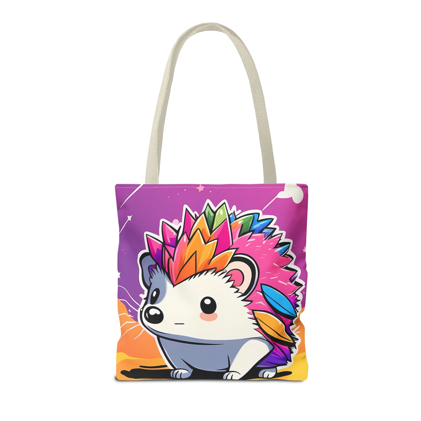 Rainbow Hedgehog Tote Bag