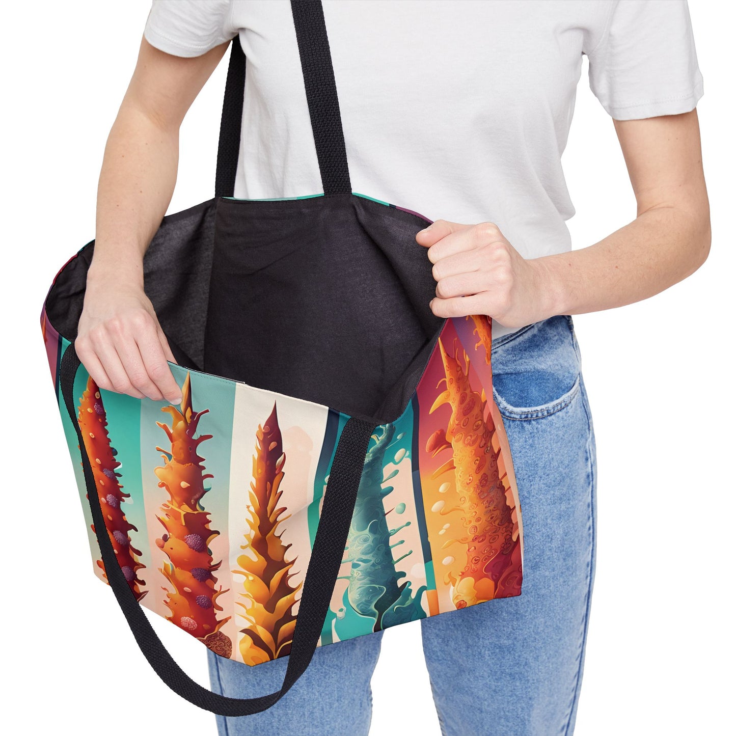 Abstract Coral Reef Tote Bag