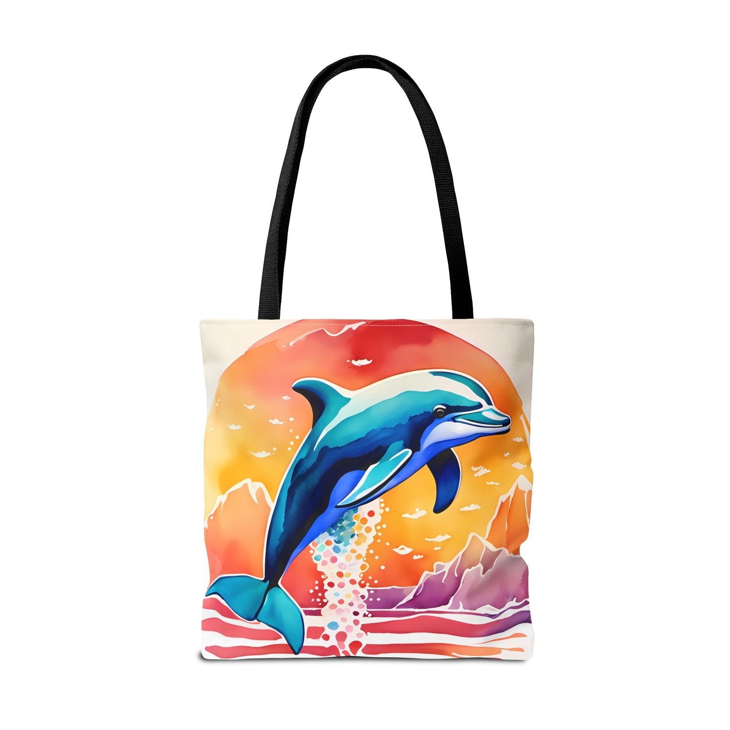 Sunset Dolphin Tote Bag