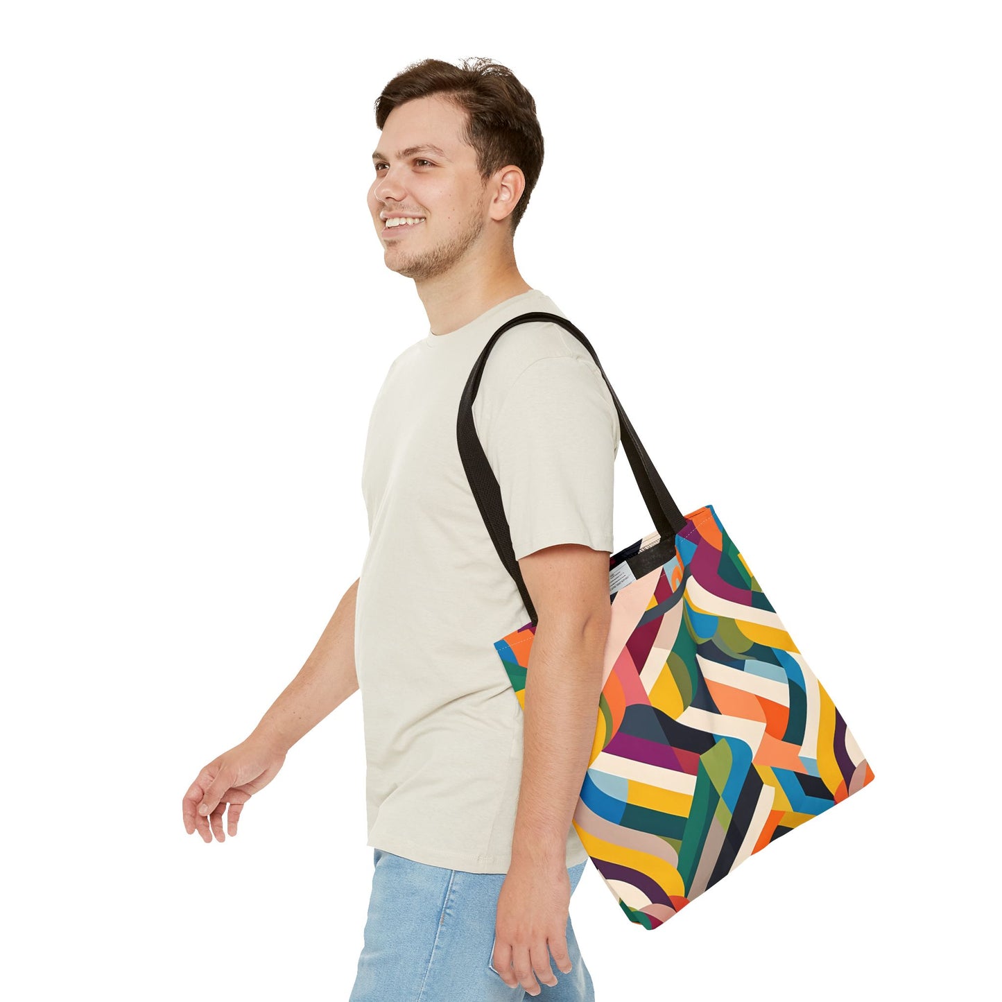 Abstract Ribbons Tote Bag