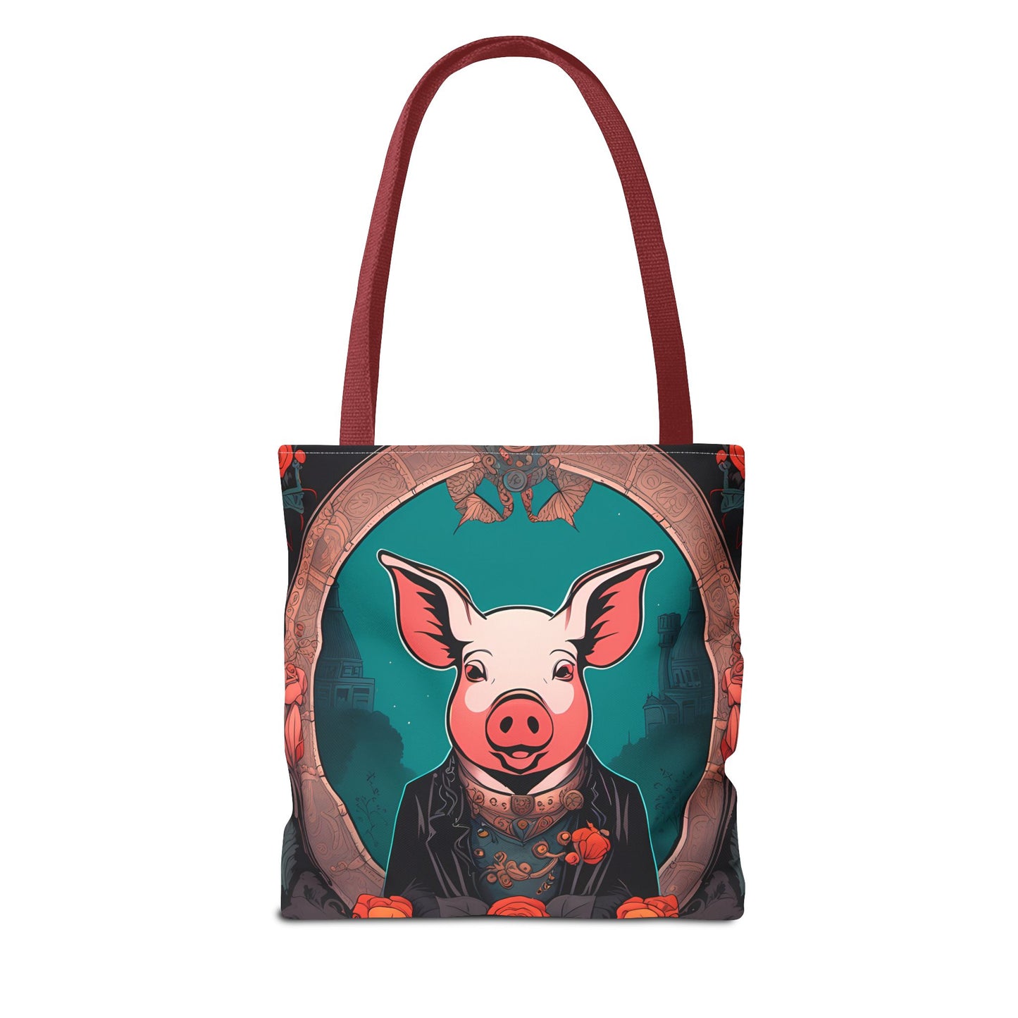 Charming Victorian Pig Tote Bag