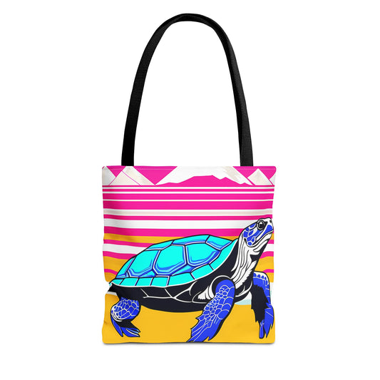 Retro Turtle Beach Tote Bag