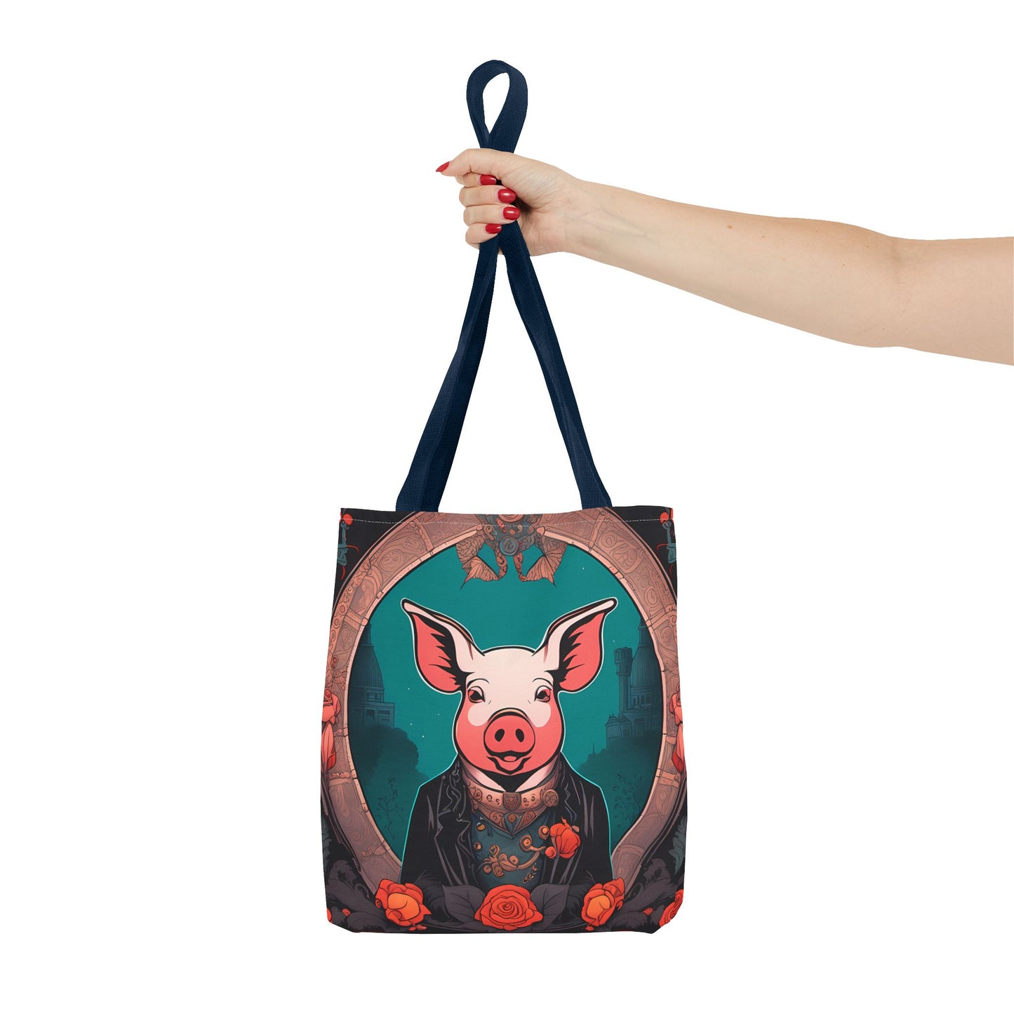Charming Victorian Pig Tote Bag