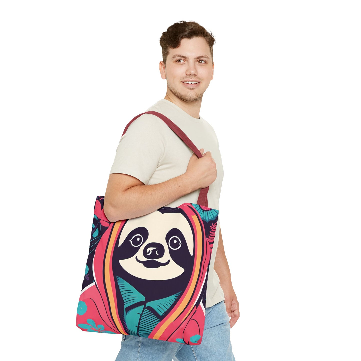 Hoodie Sloth Tote Bag
