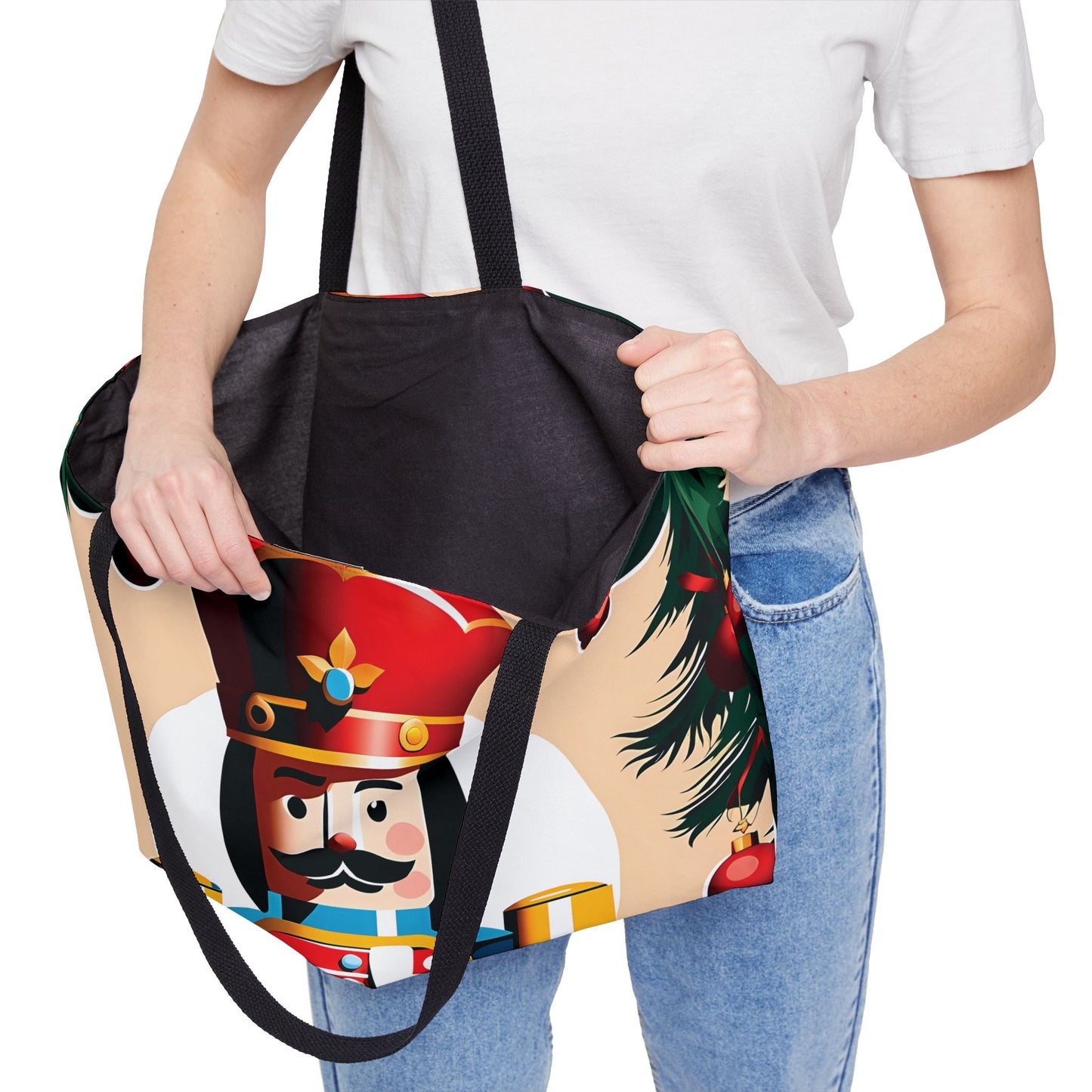 Christmas Nutcracker Soldier Tote Bag