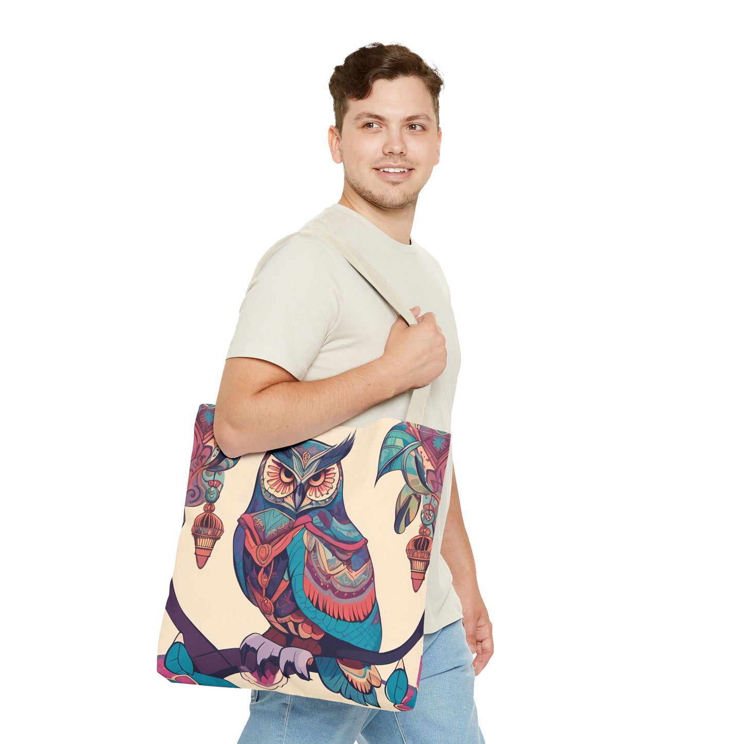 Bohemian Owl Tote Bag