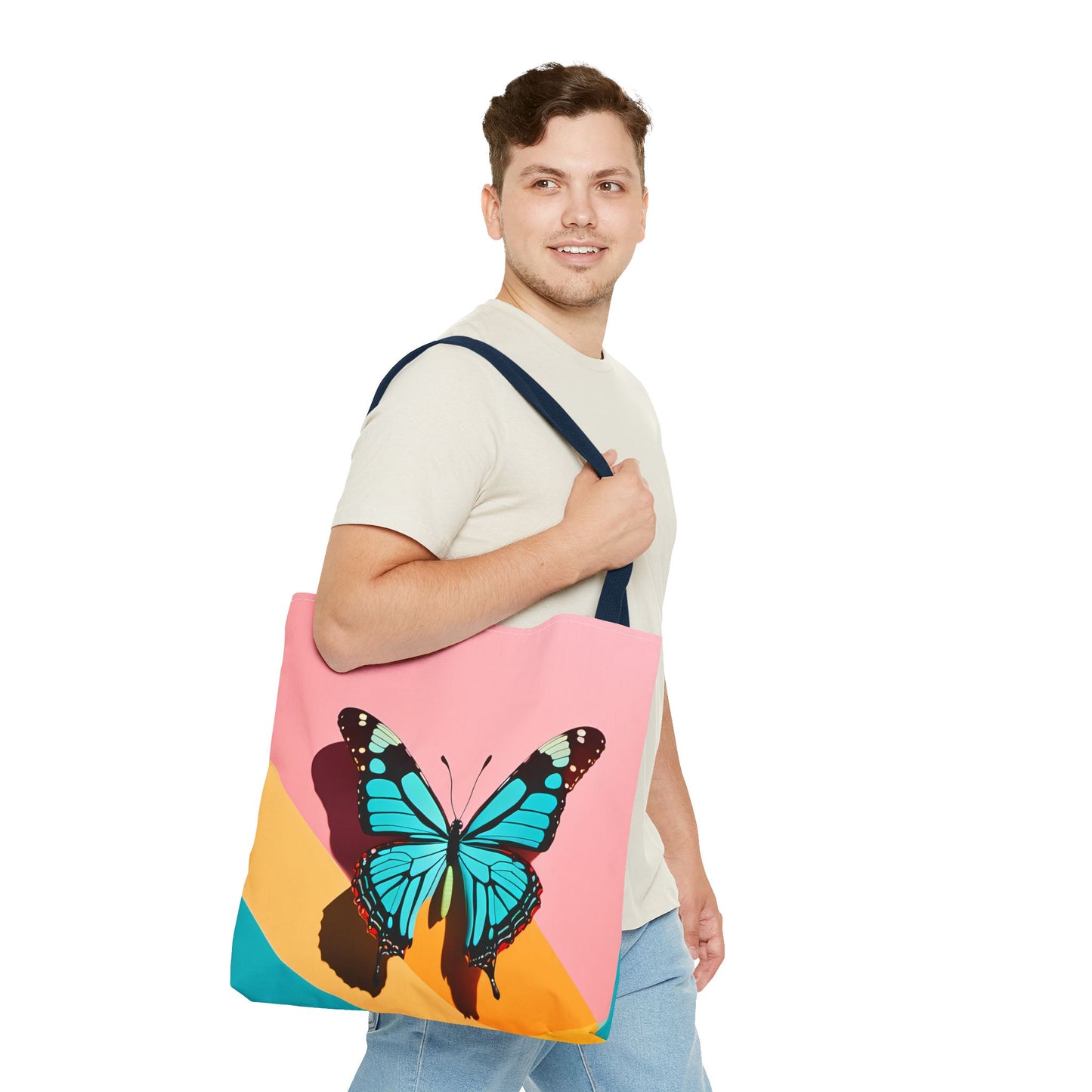 Blue Butterfly Tote Bag