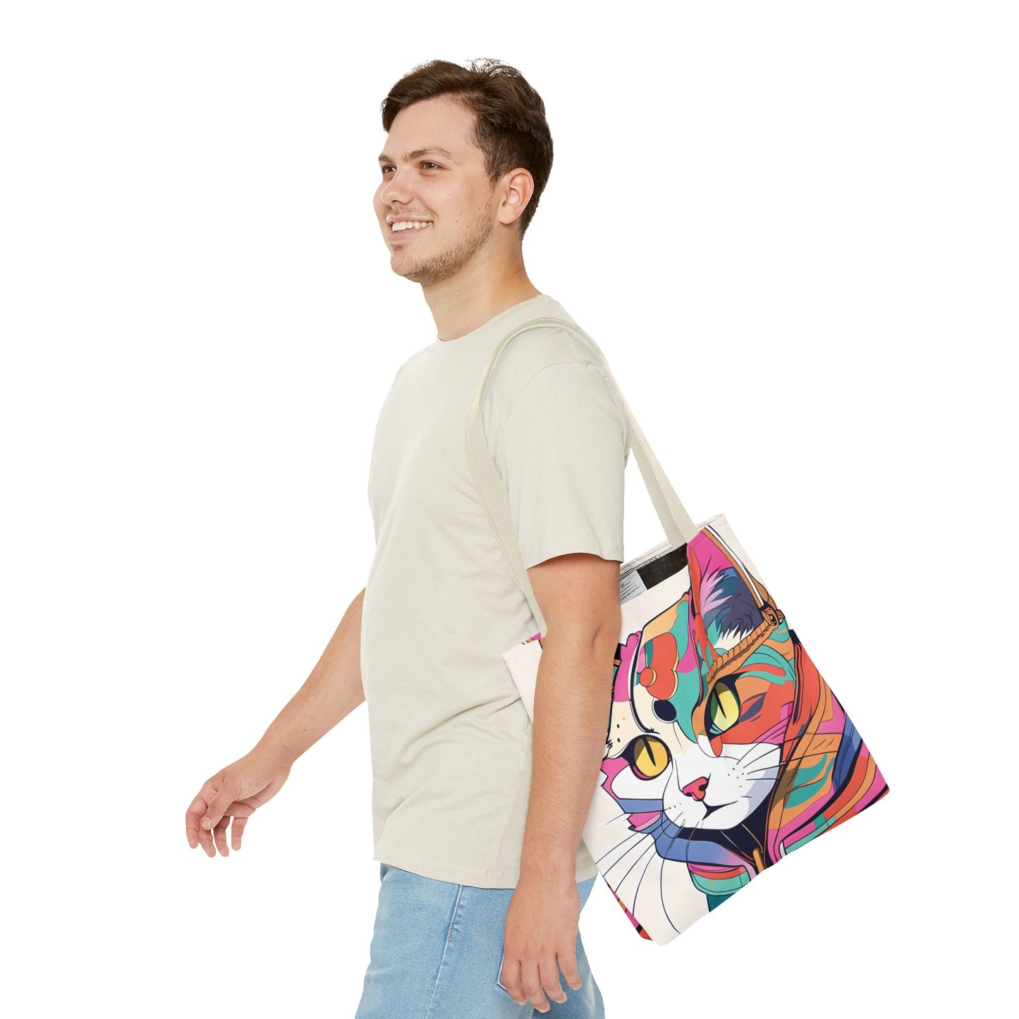 Abstract Feline Fantasy Tote Bag