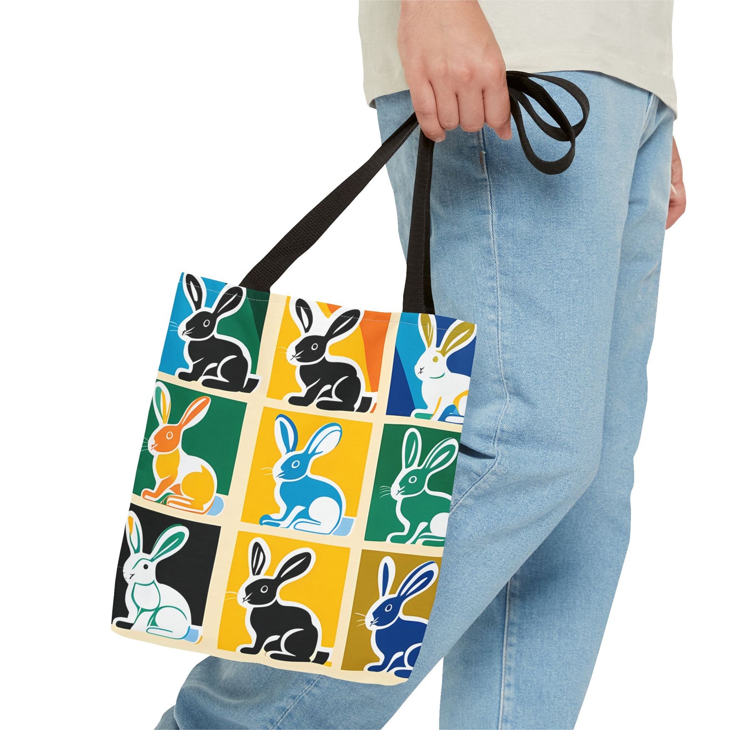 Rabbit Patchwork Tote Bag