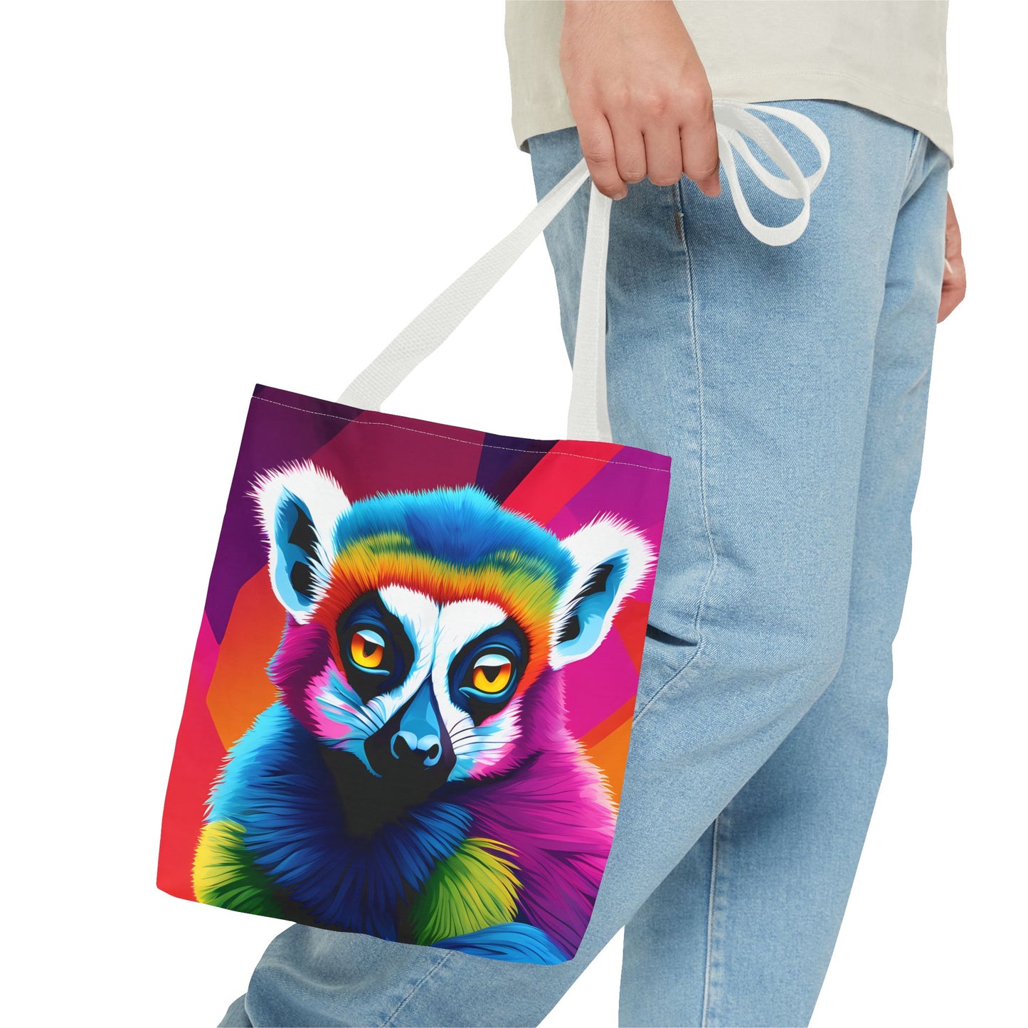 Psychedelic Lemur Tote Bag