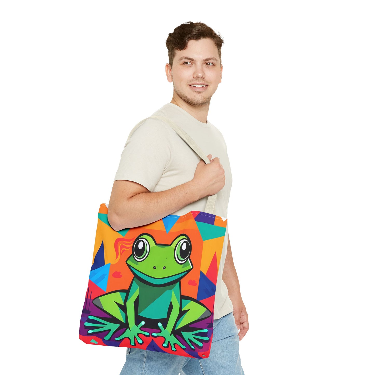 Vibrant Tree Frog Tote Bag