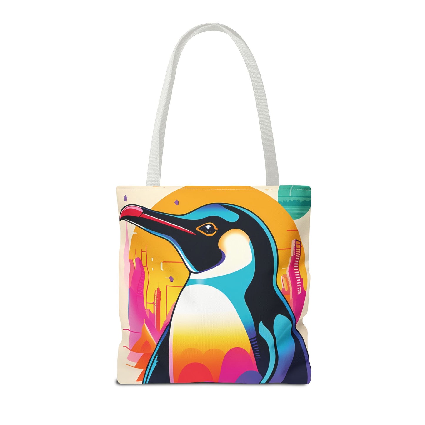 Penguin Cityscape Tote Bag