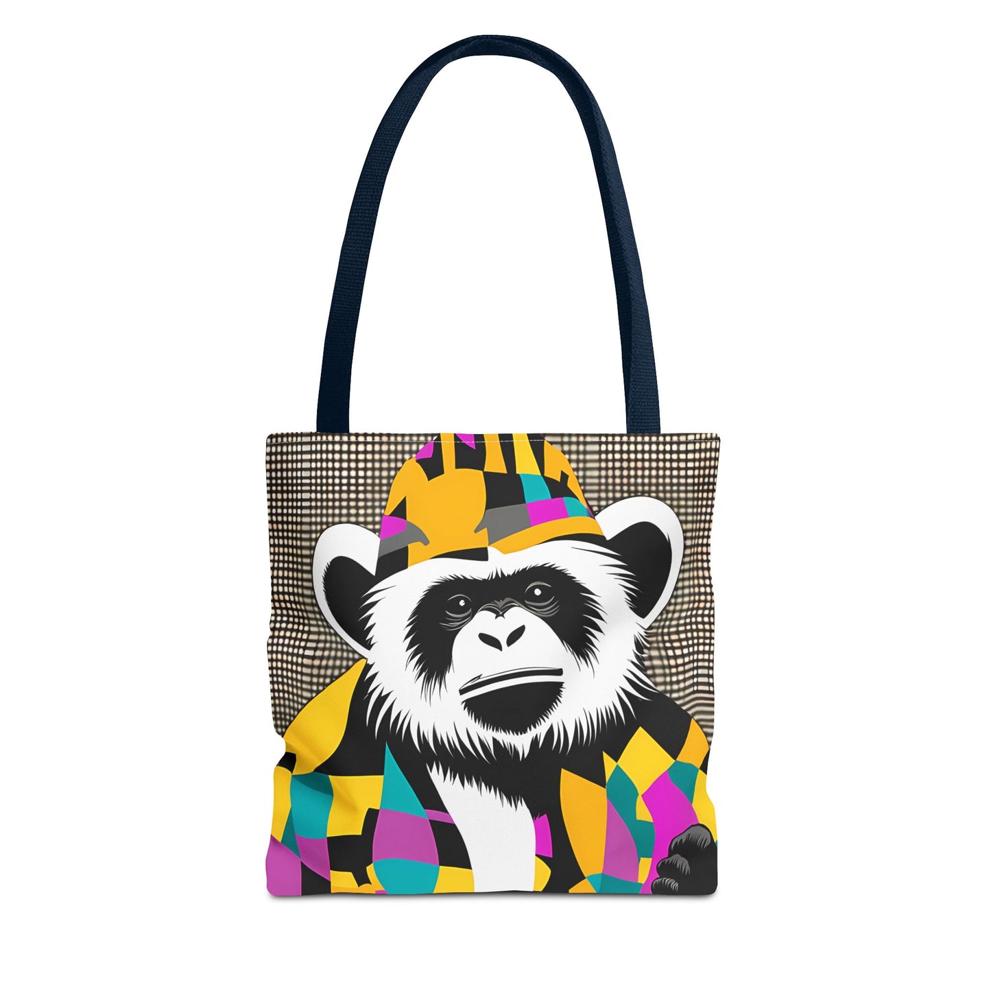 Geometric Monkey Tote Bag