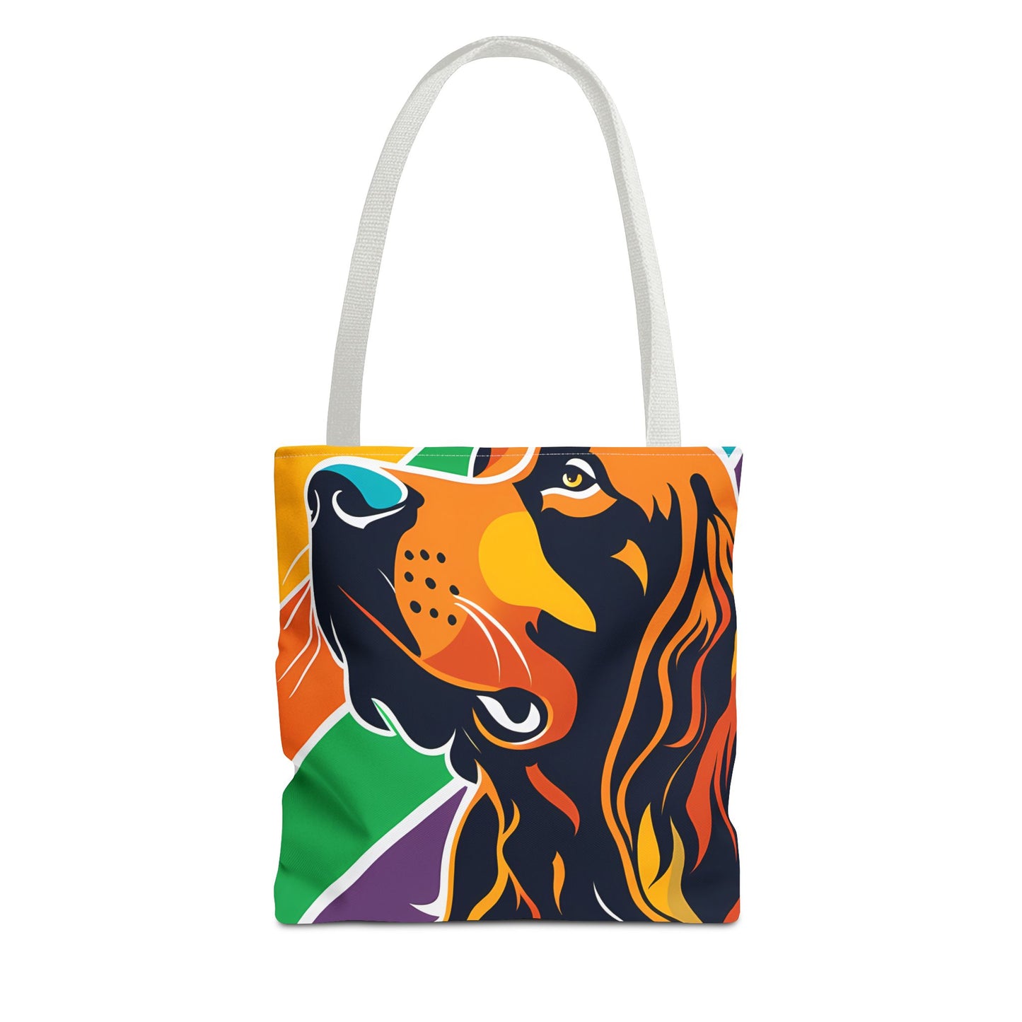 Colorful Irish Setter Tote Bag