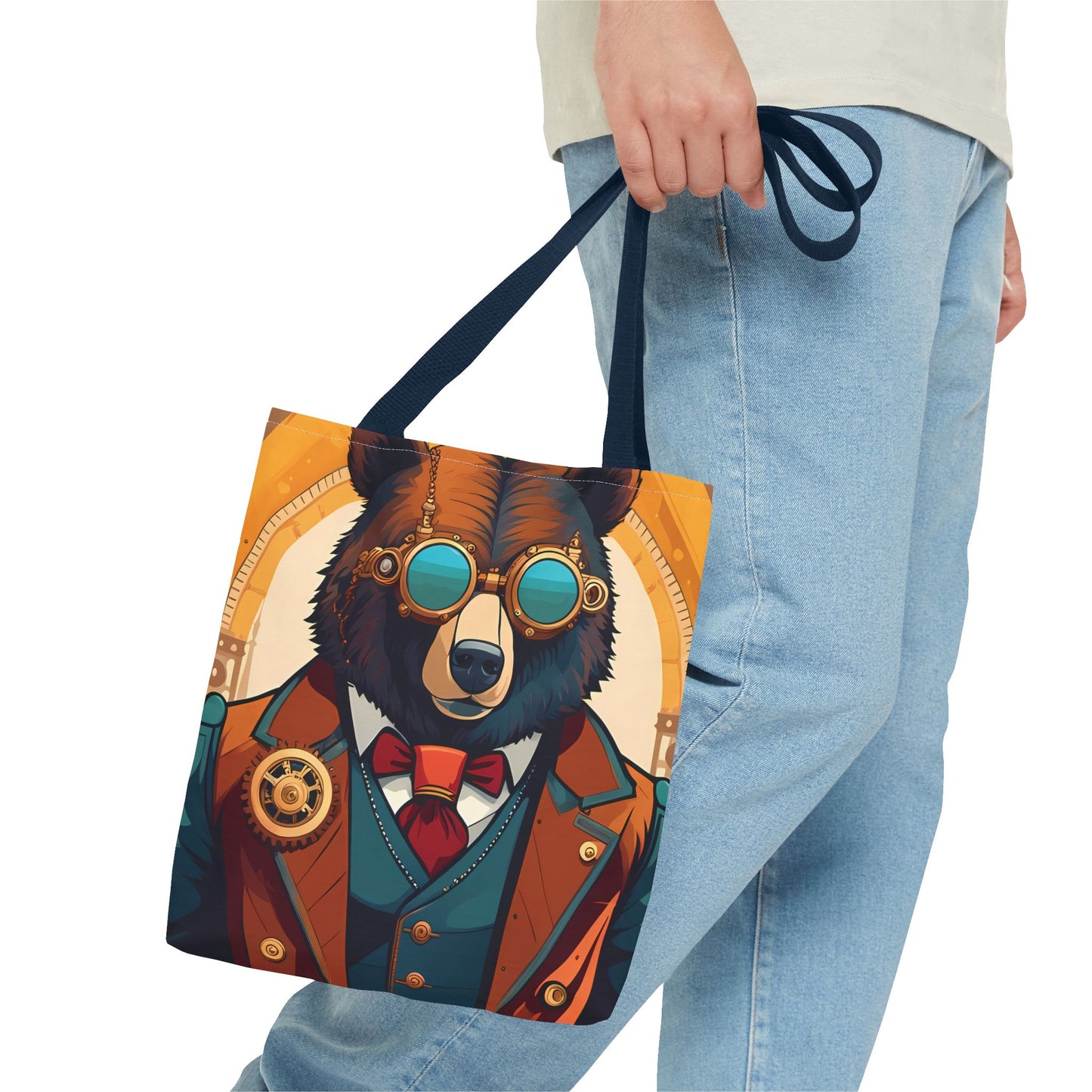 Steampunk Bear Tote Bag