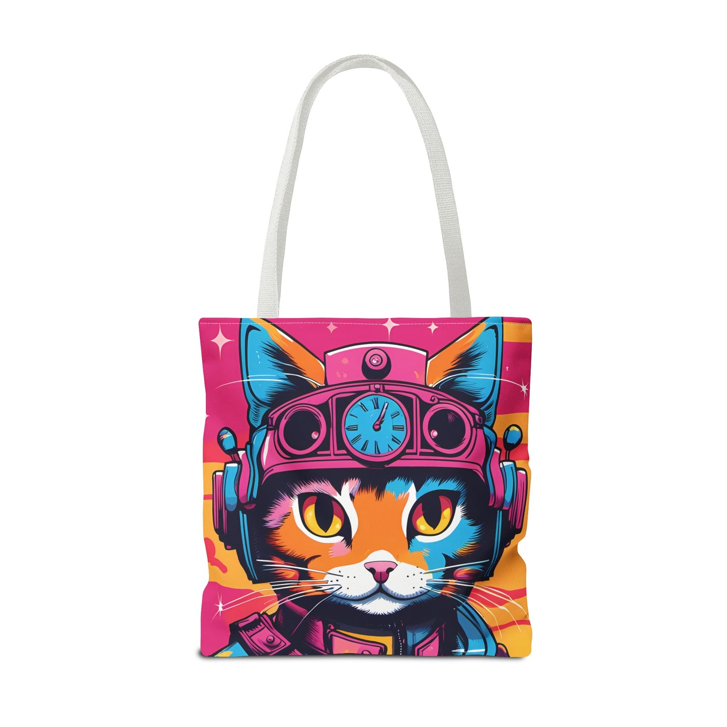 Futuristic Cat Tote Bag