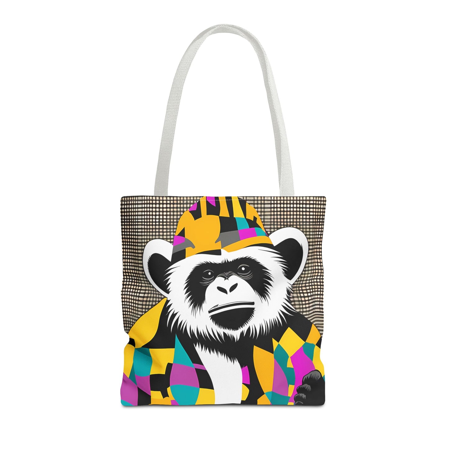 Geometric Monkey Tote Bag