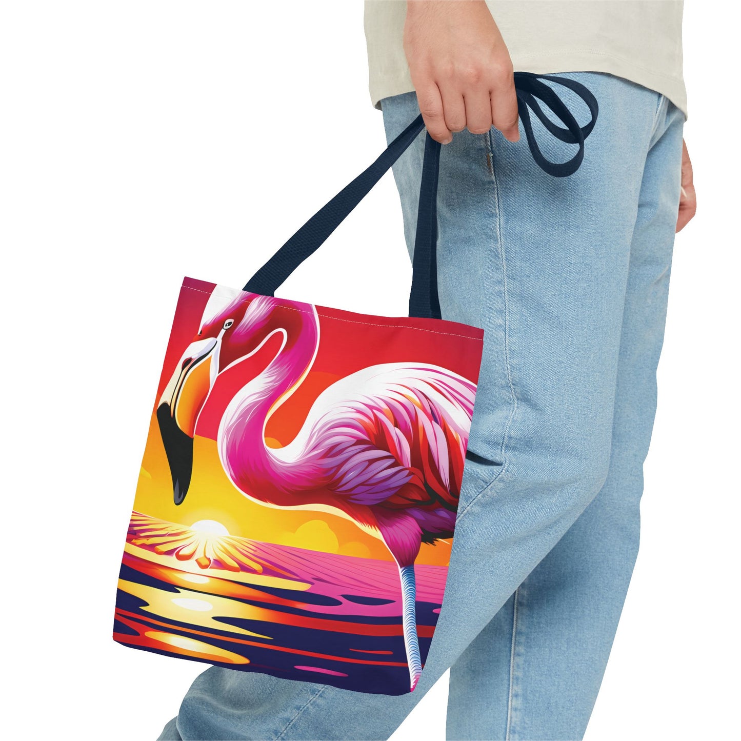 Sunset Flamingo Tote Bag