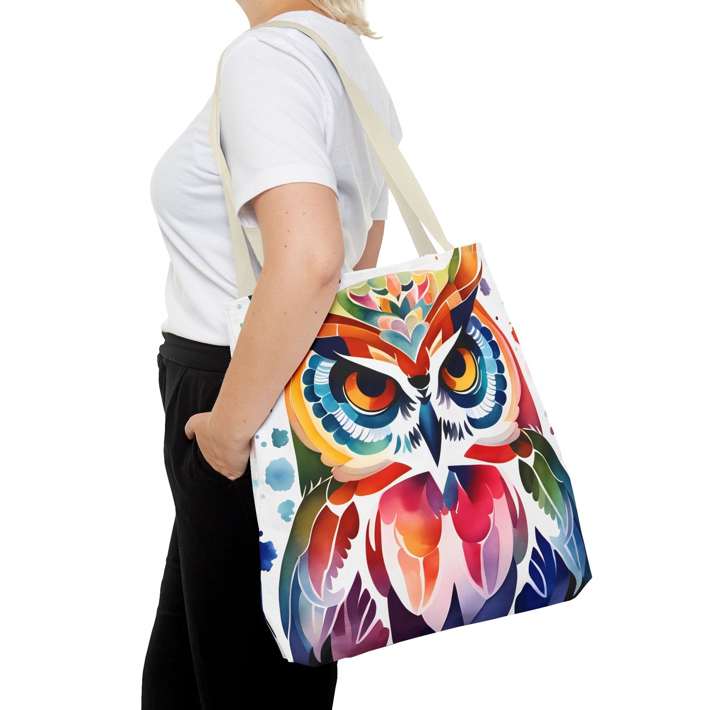Artistic Owl Tote Bag