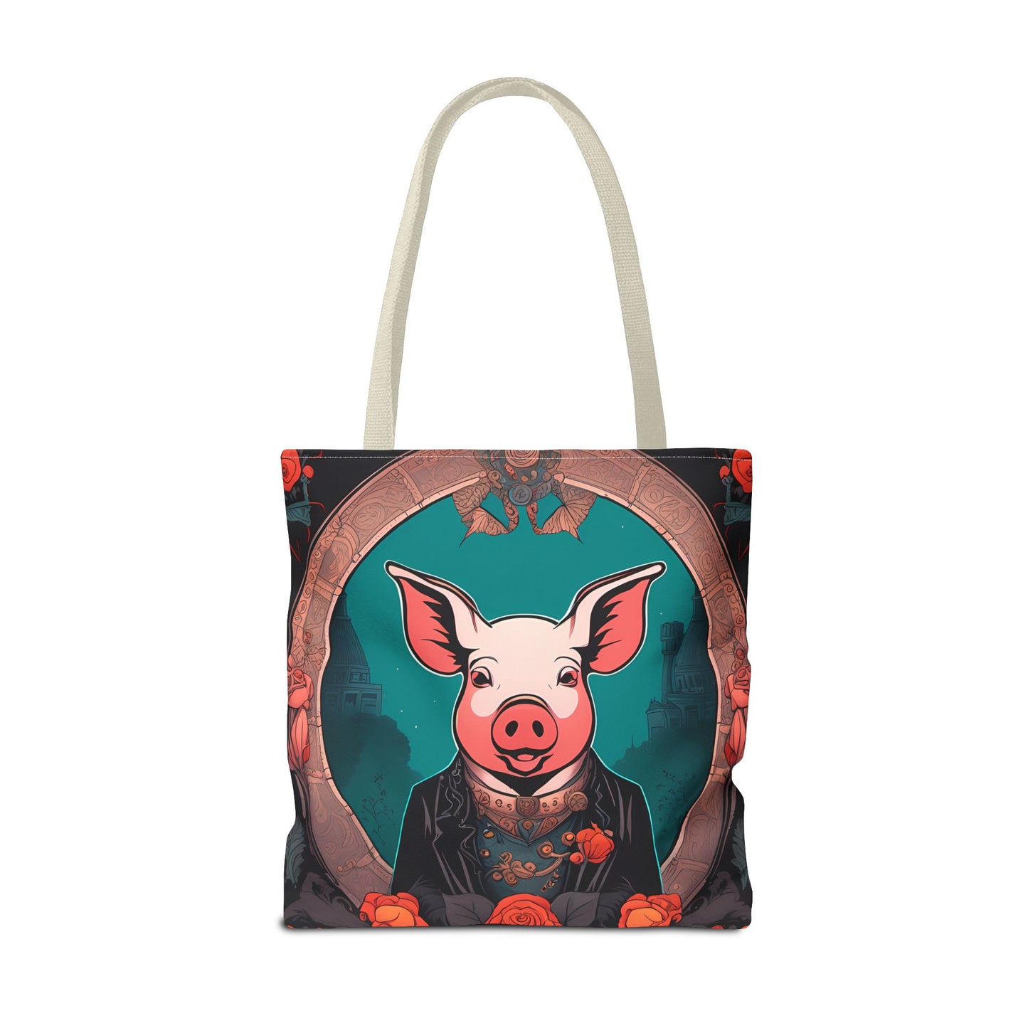 Charming Victorian Pig Tote Bag