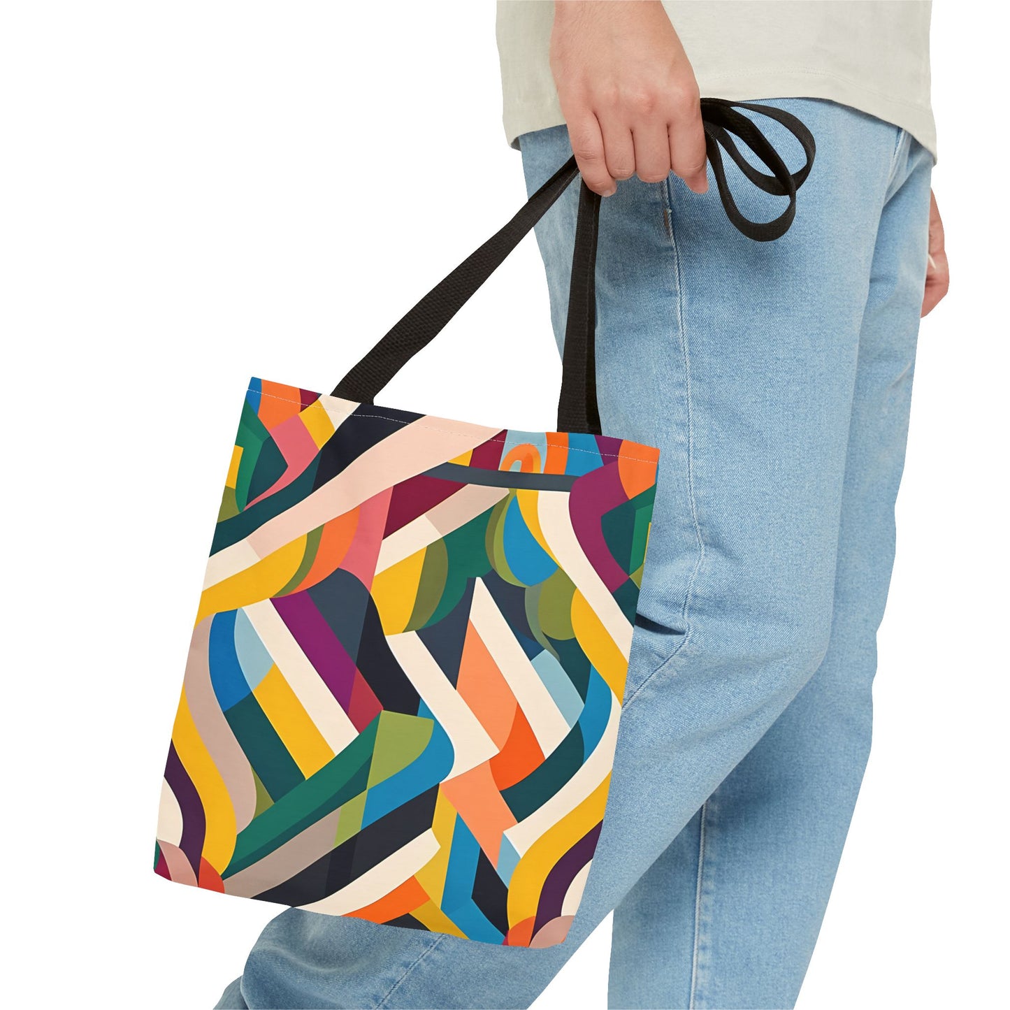 Abstract Ribbons Tote Bag