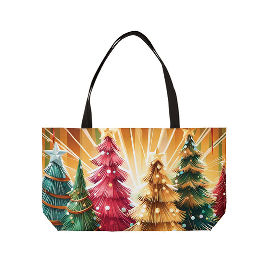 Twinkling Christmas Trees Tote Bag