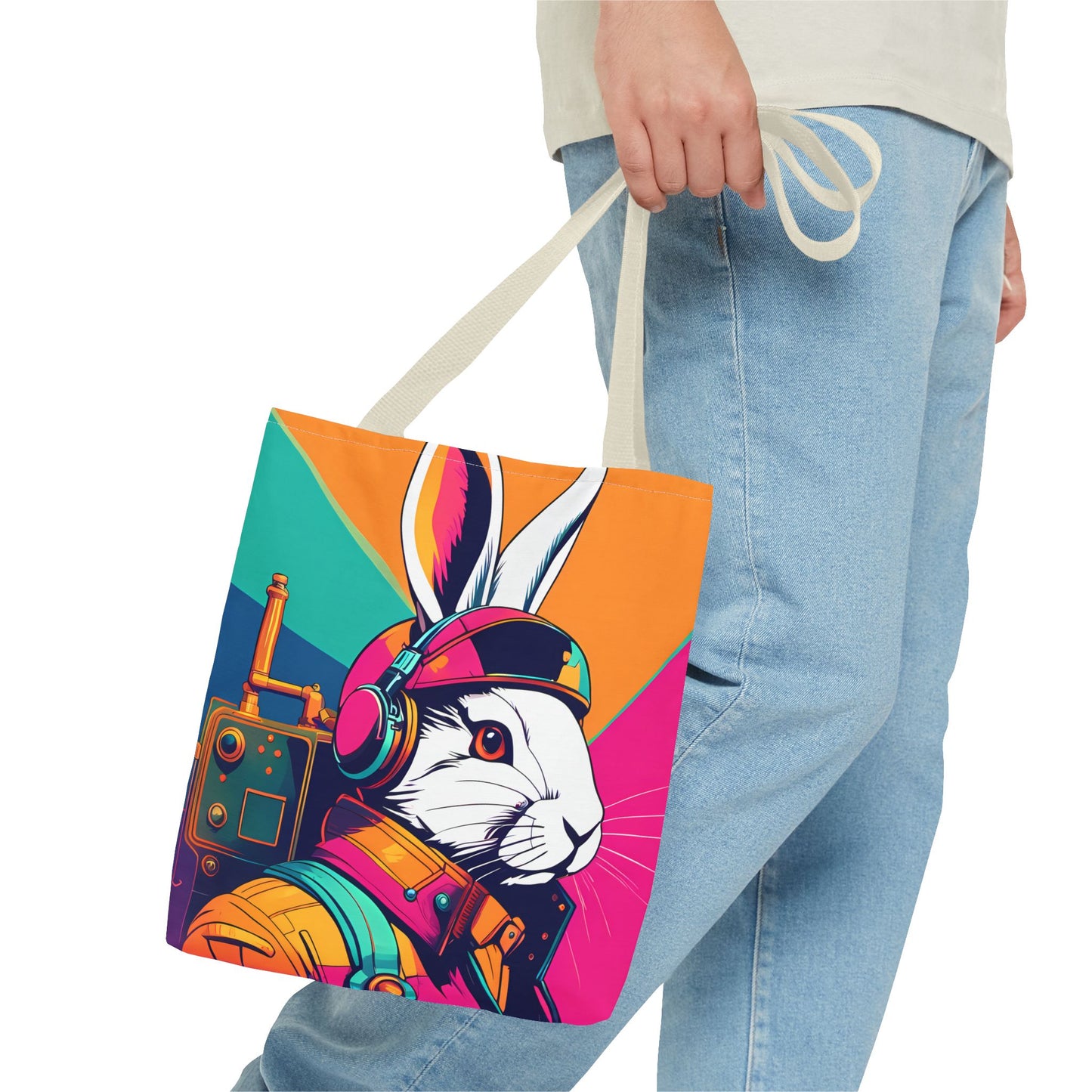 Teslapunk Rabbit Tote Bag
