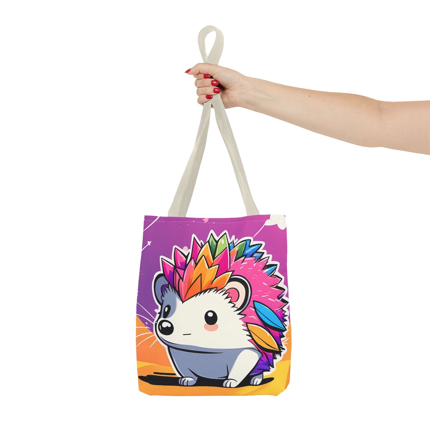 Rainbow Hedgehog Tote Bag