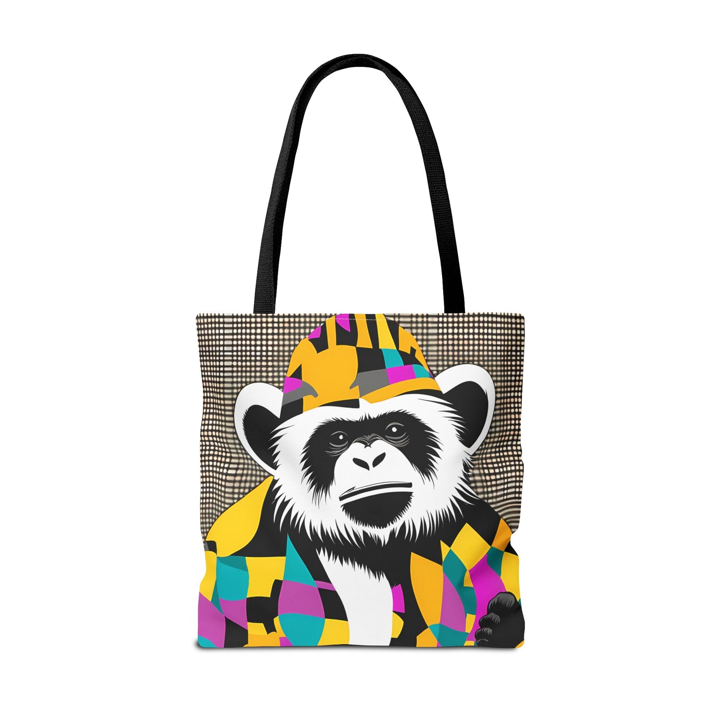 Geometric Monkey Tote Bag