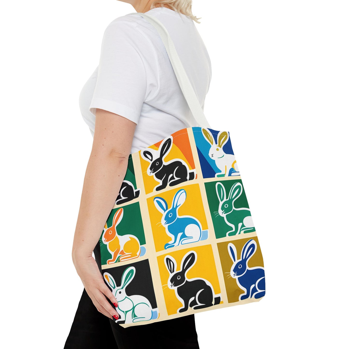 Rabbit Patchwork Tote Bag