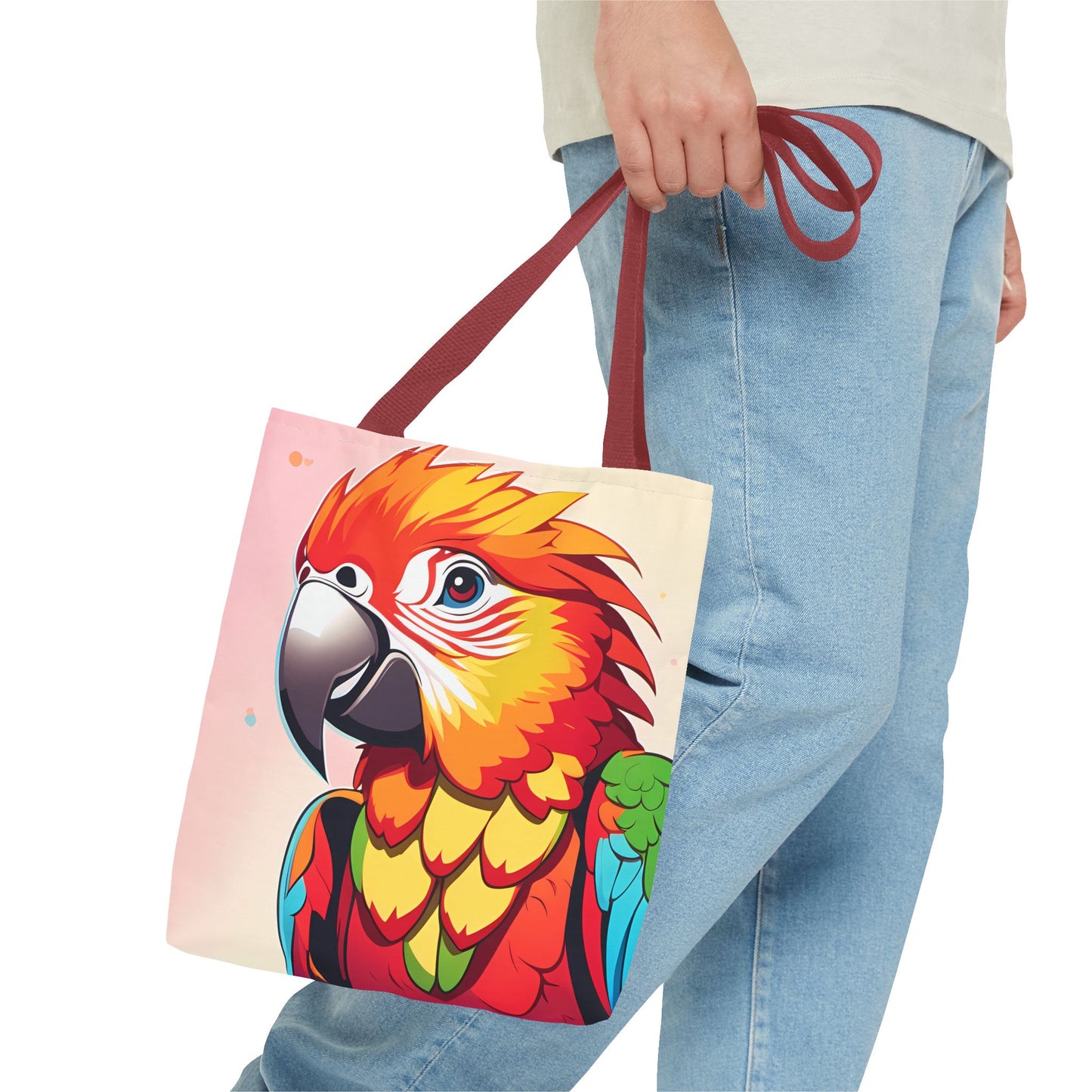 Pretty Parrot Print Tote Bag