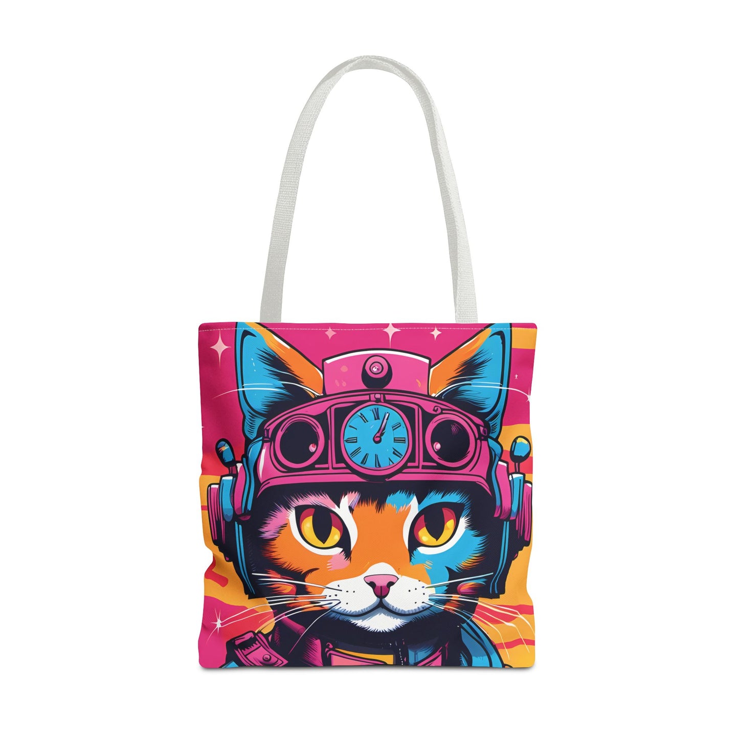 Futuristic Cat Tote Bag