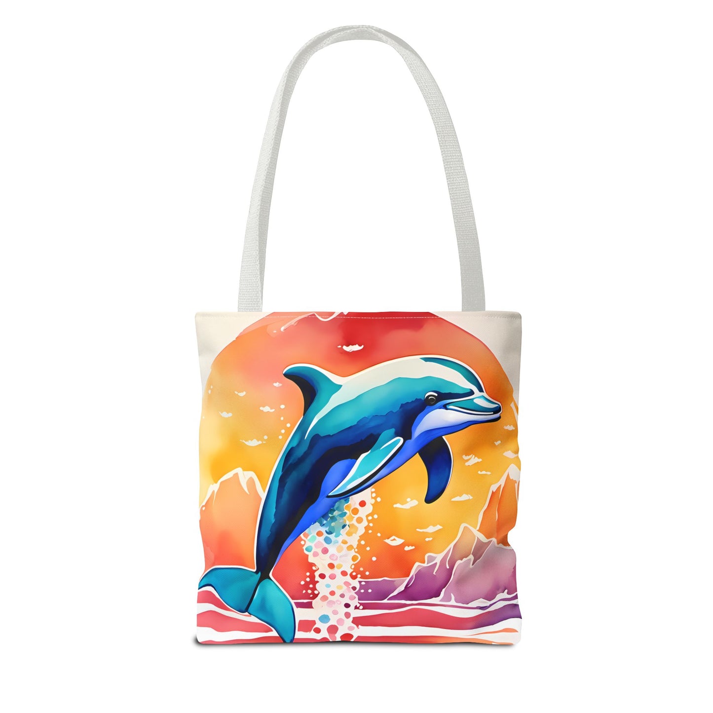 Sunset Dolphin Tote Bag