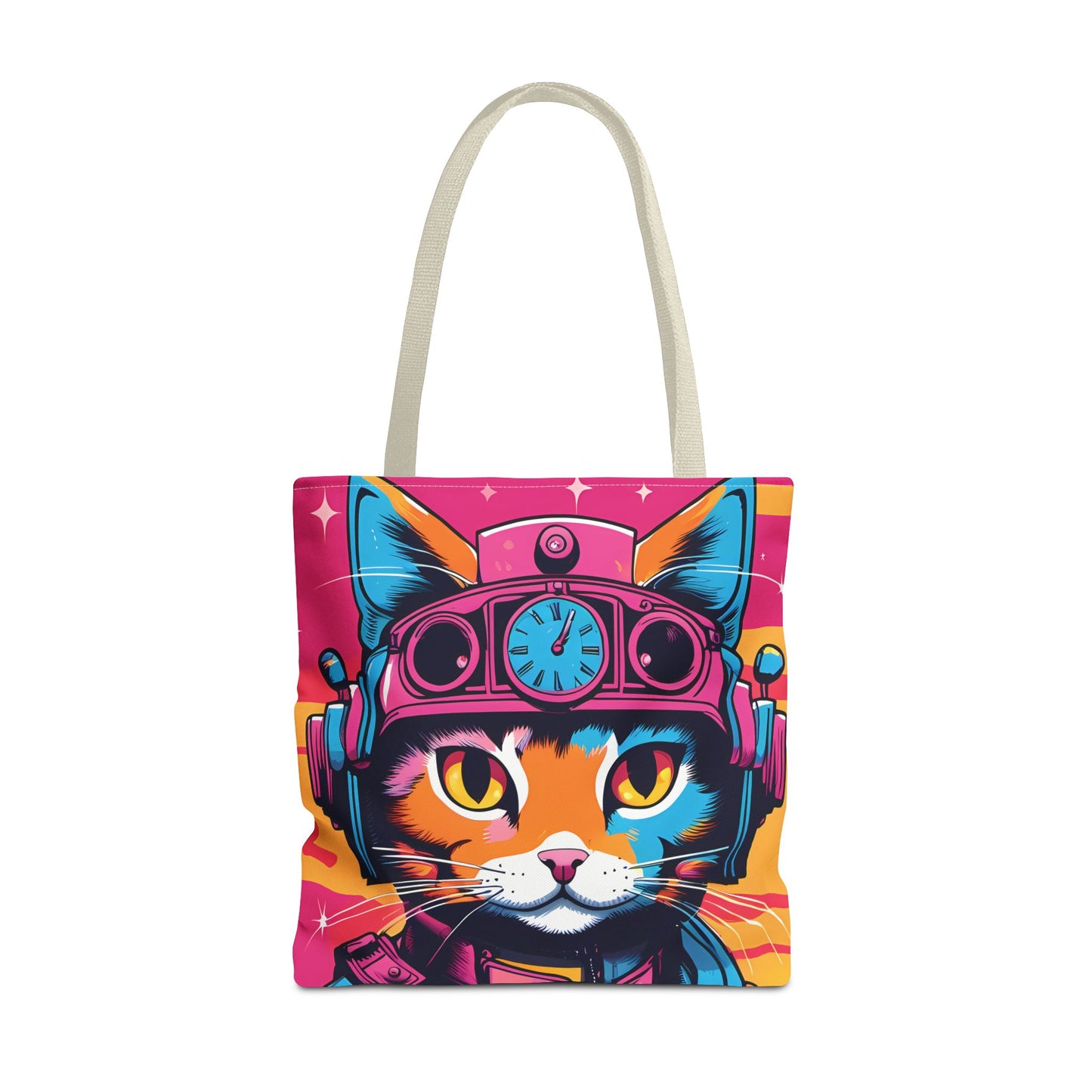 Futuristic Cat Tote Bag