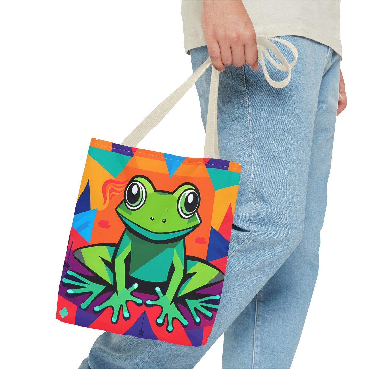 Vibrant Tree Frog Tote Bag