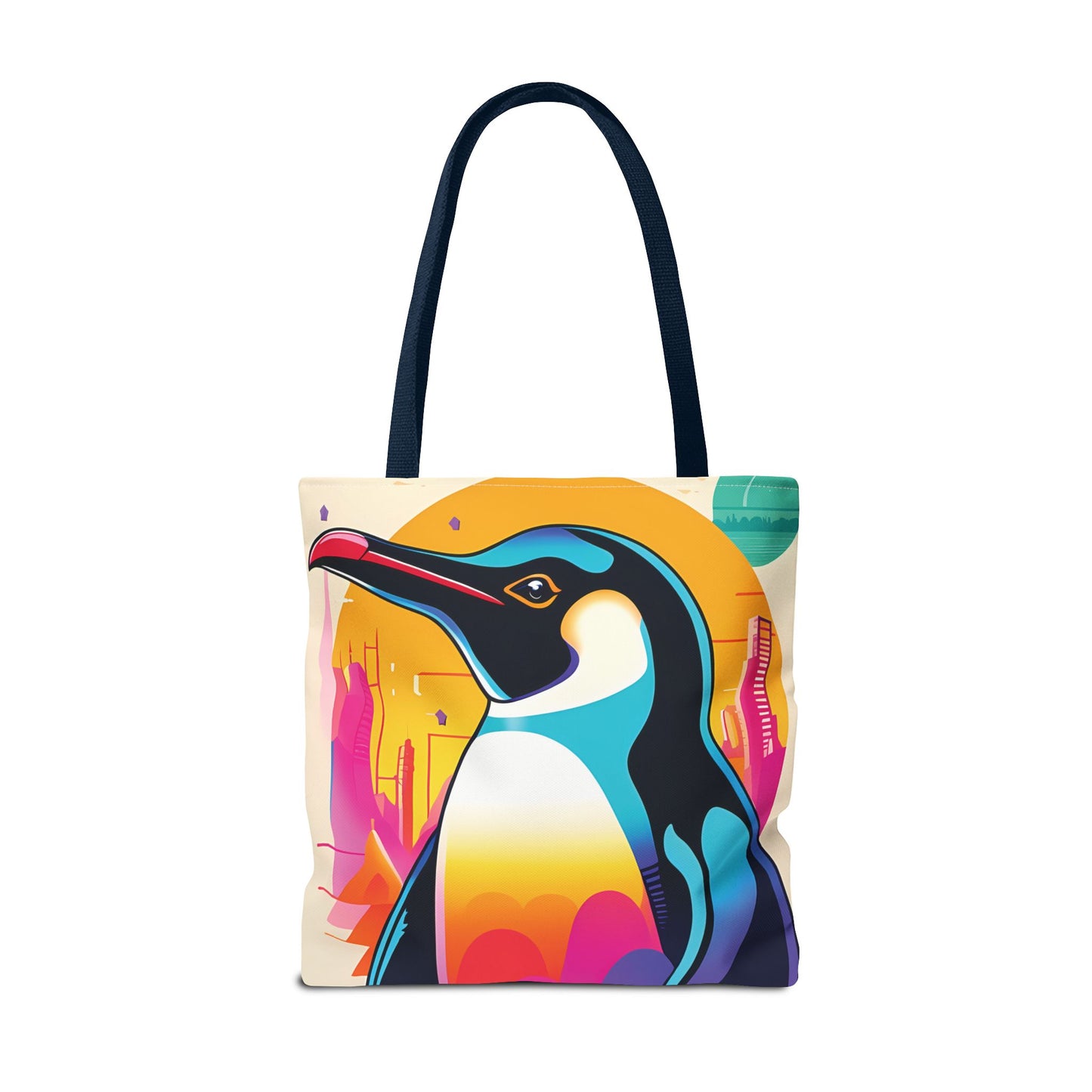 Penguin Cityscape Tote Bag