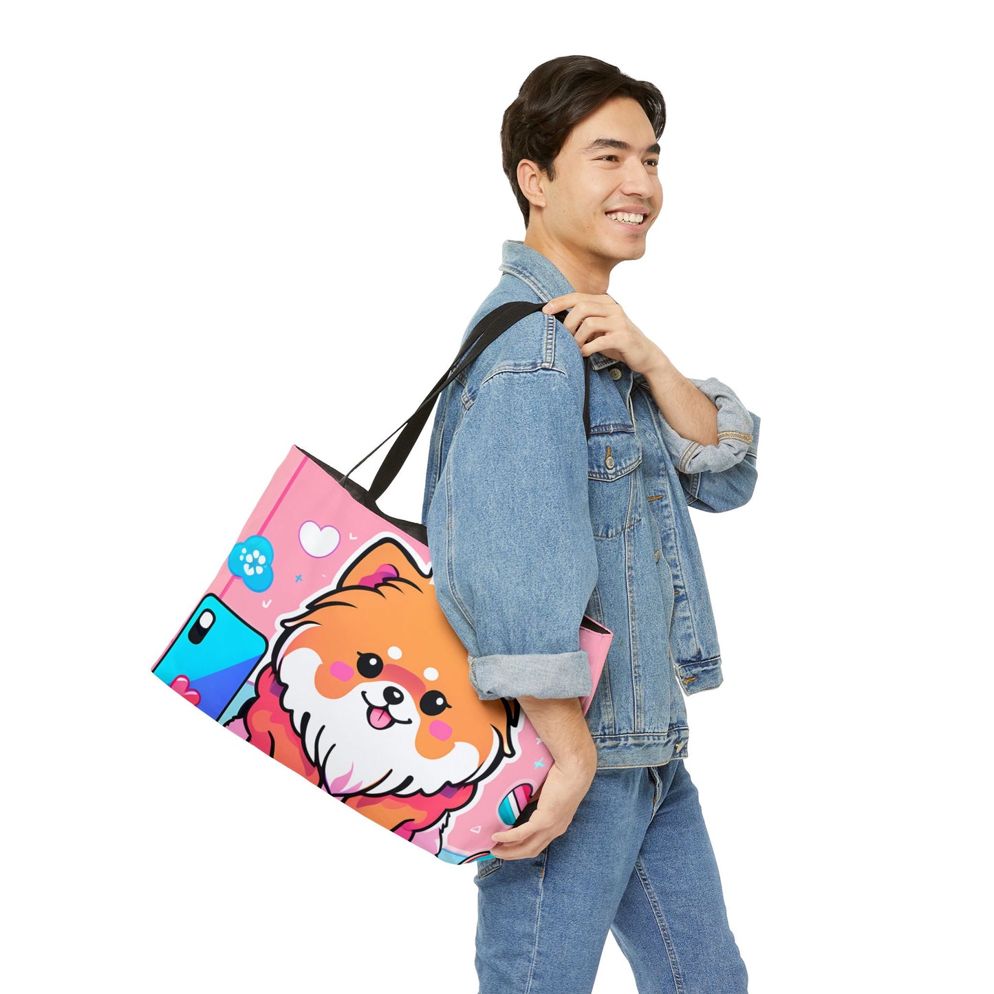 Kawaii Pomeranian Tote Bag